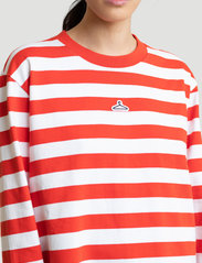 Hanger by Holzweiler - Hanger Striped Longsleeve - t-shirt & tops - red white 1664 - 3
