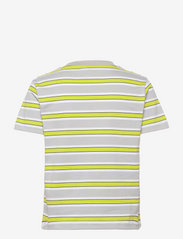 Hanger by Holzweiler - Hanger Striped Crop Tee - kortærmede t-shirts - grey lime 0340 - 1