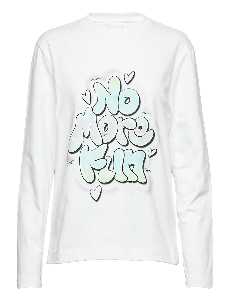 Hanger by Holzweiler - W.Hanger Print Longsleeve - langärmlige tops - white - 0