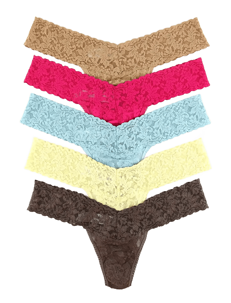 Hanky Panky - Hanky Panky Multi Pack - Signature Lace Low Rise Thong - 5 Pack - stringtrosor - classics - 0