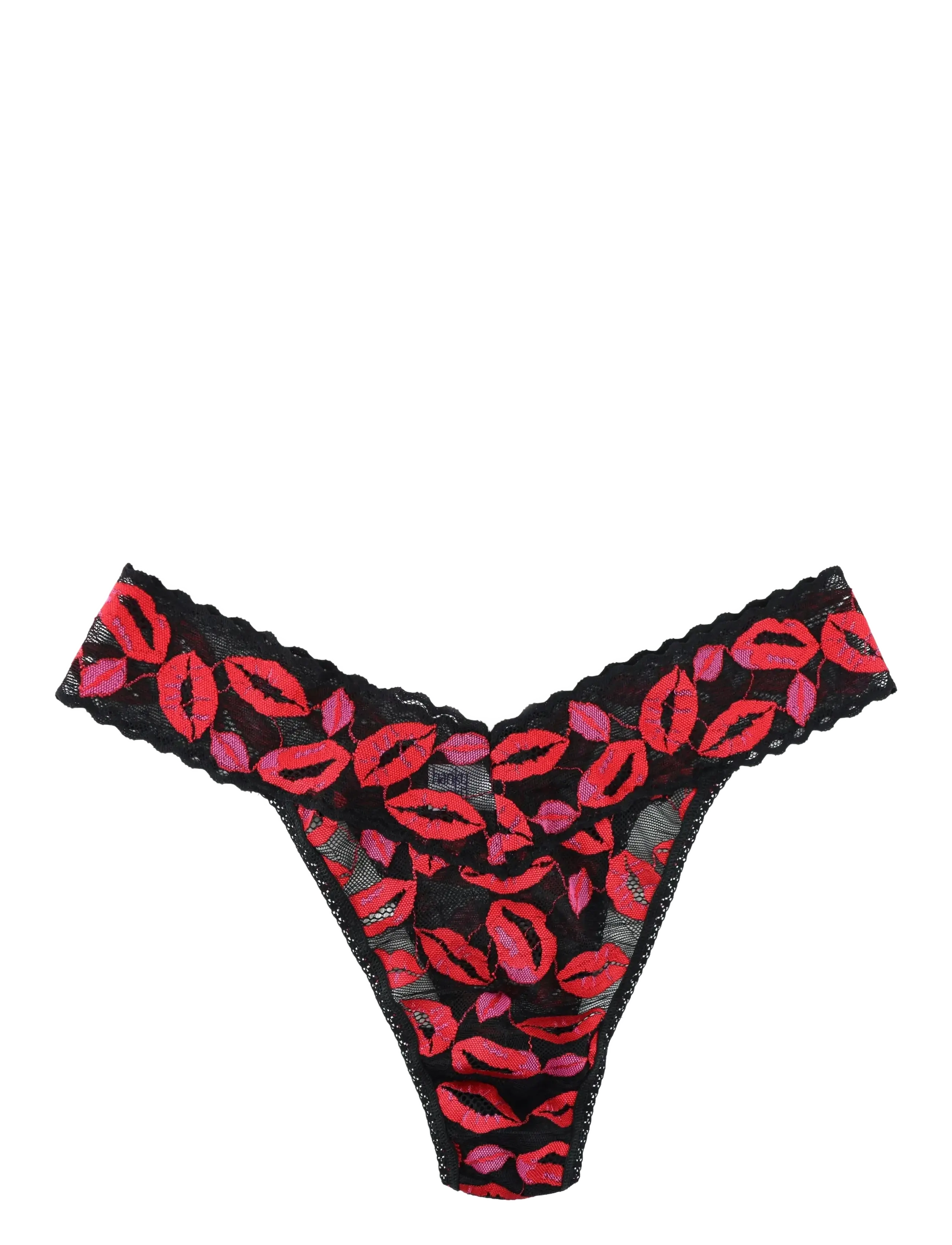 Hanky Panky Hanky Panky Kissing, Original Rise Thong - Kampaania - BLACK / red