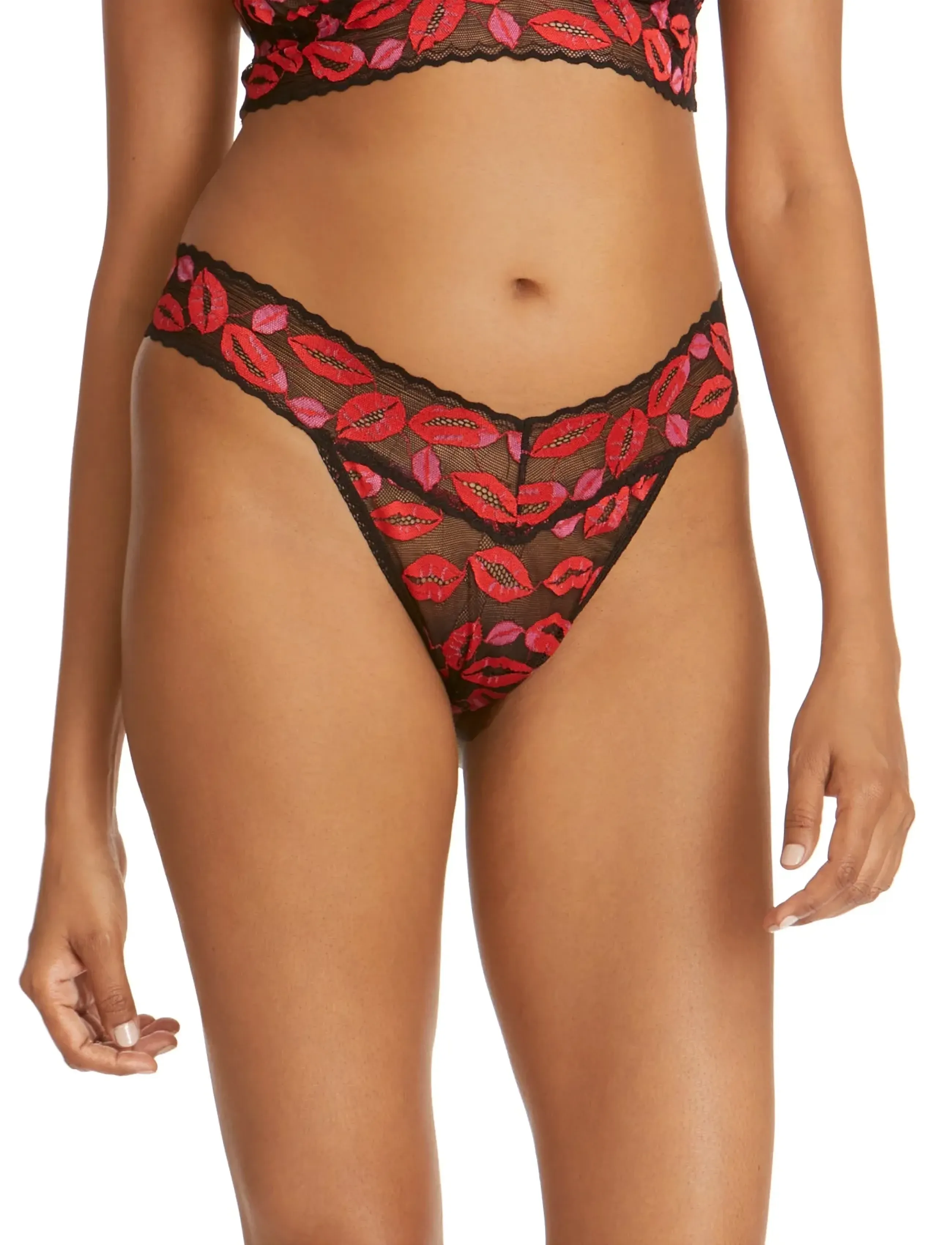 Hanky Panky Hanky Panky Kissing, Original Rise Thong, One Size, Red, Trusser > G-Streng, Dame