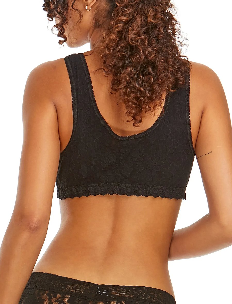 Hanky Panky - Hanky Panky Daily Lace, Lined Scoop Neck Bralette - tank-top-bhs - black - 2