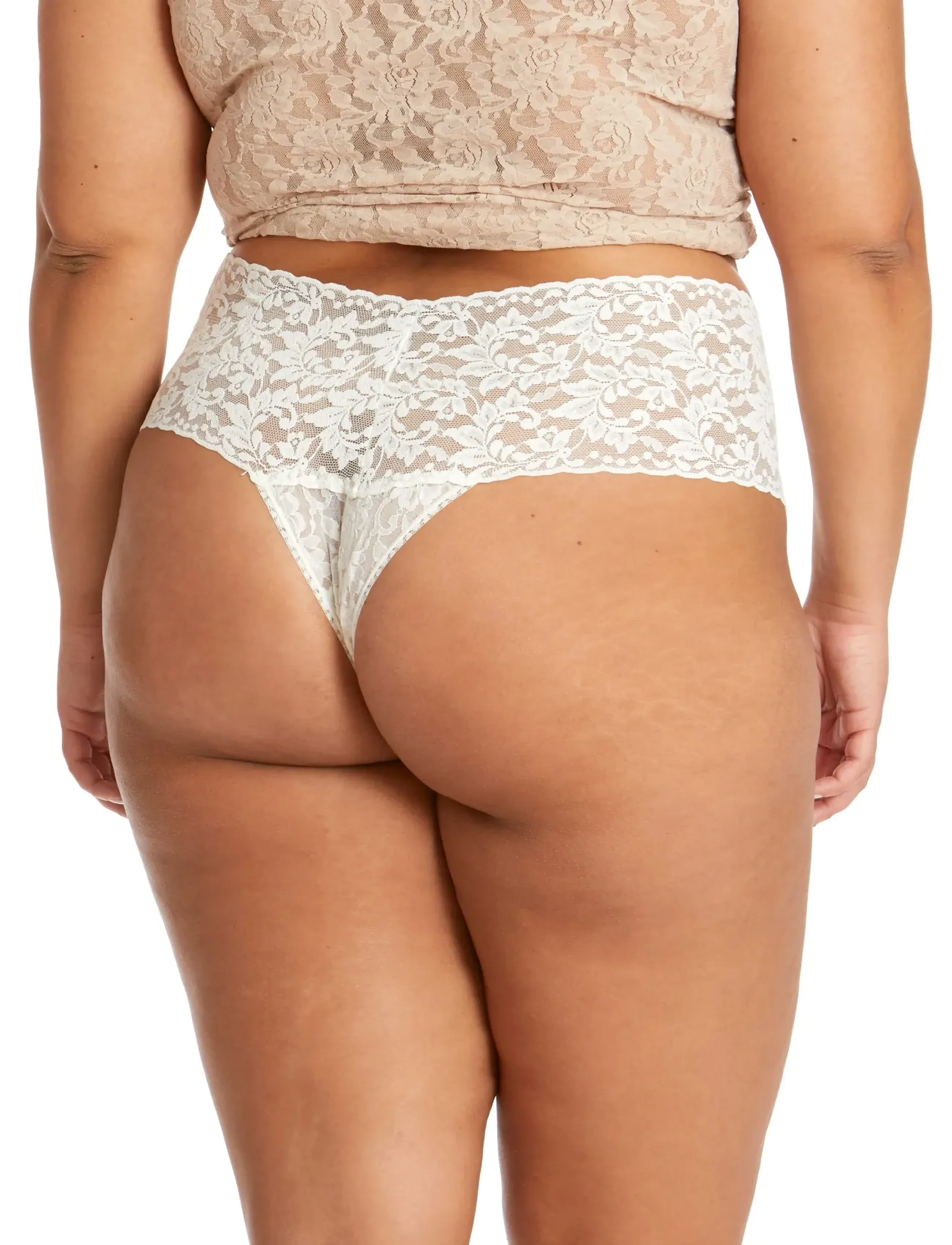 Hanky Panky - Hanky Panky Retro Lace, Retro Thong - marshmallow - 3