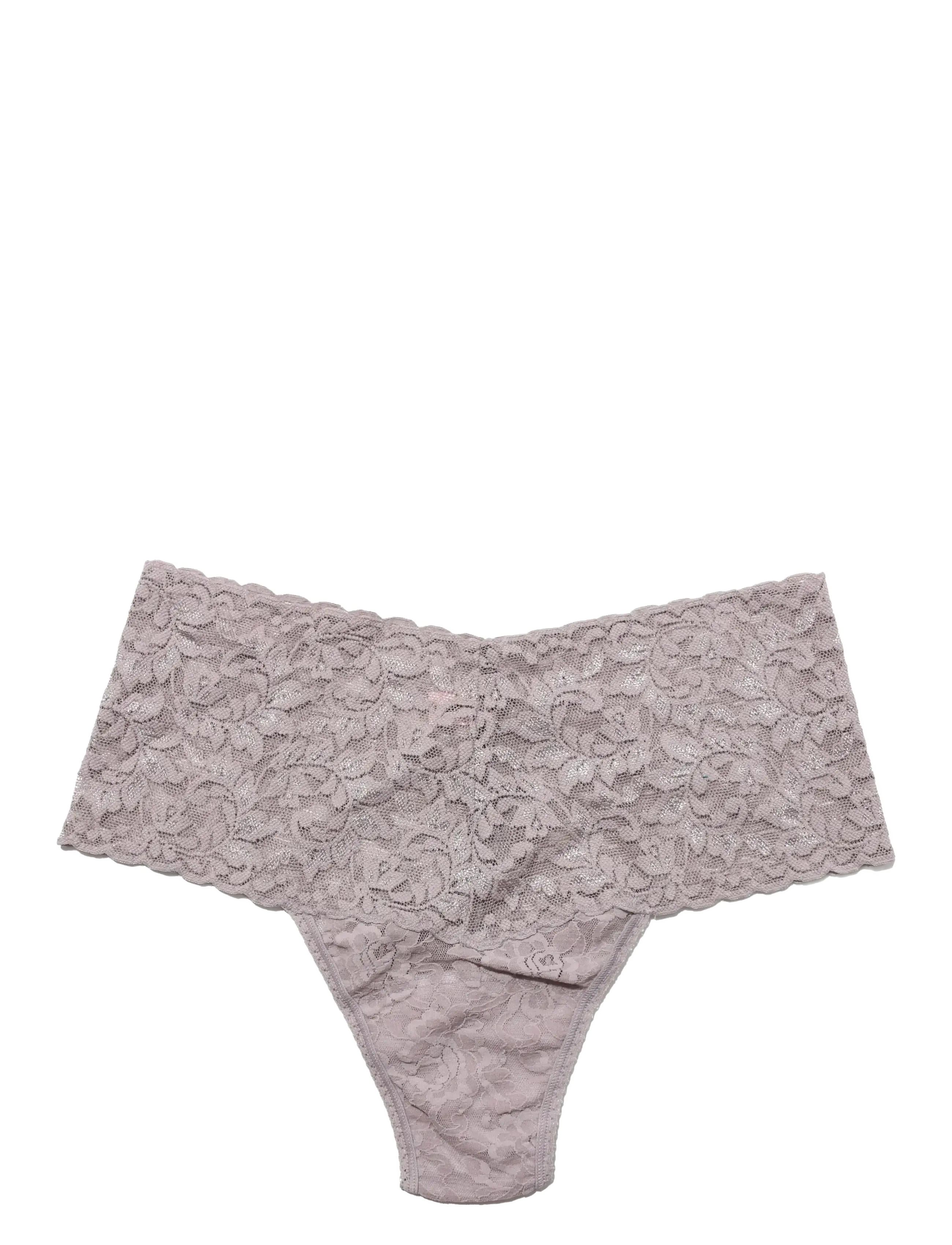 Hanky Panky - Hanky Panky Retro Lace, Retro Thong - steel - 1