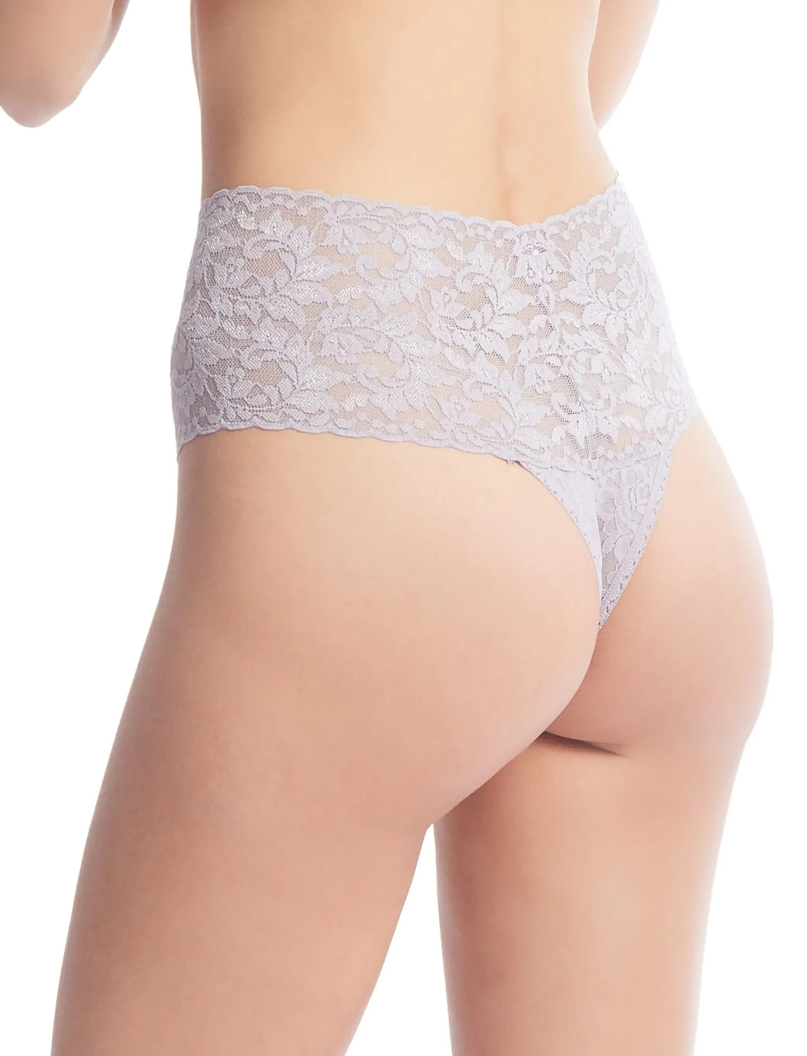 Hanky Panky - Hanky Panky Retro Lace, Retro Thong - steel - 2
