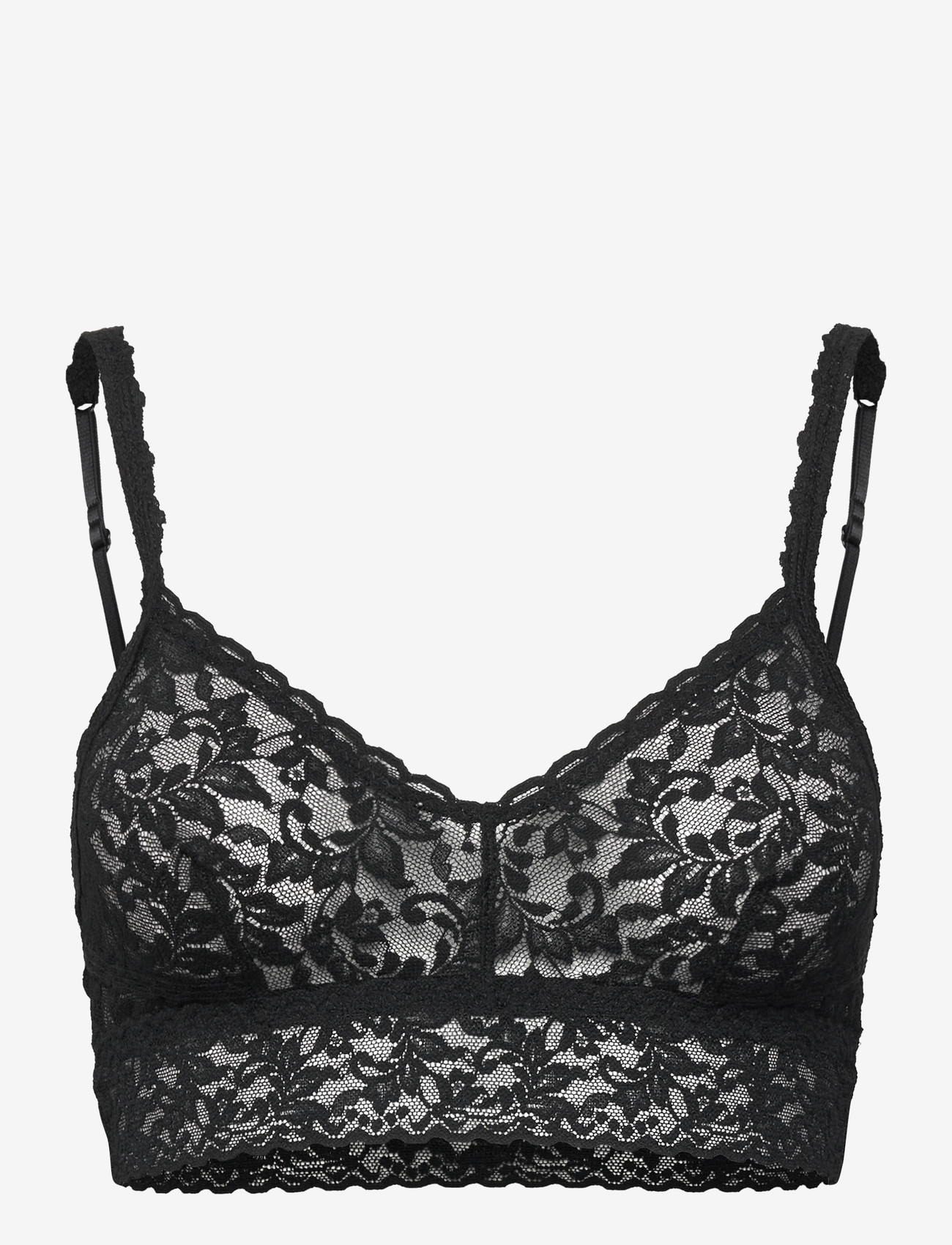 Hanky Panky - Hanky Panky Retro Lace V-Neck Retro Bralette - rinnahoidja - black - 1