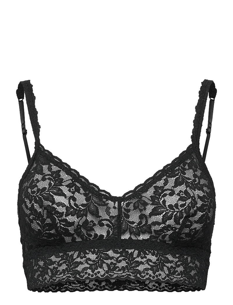 Hanky Panky - Hanky Panky Retro Lace V-Neck Retro Bralette - rinnahoidja - black - 1