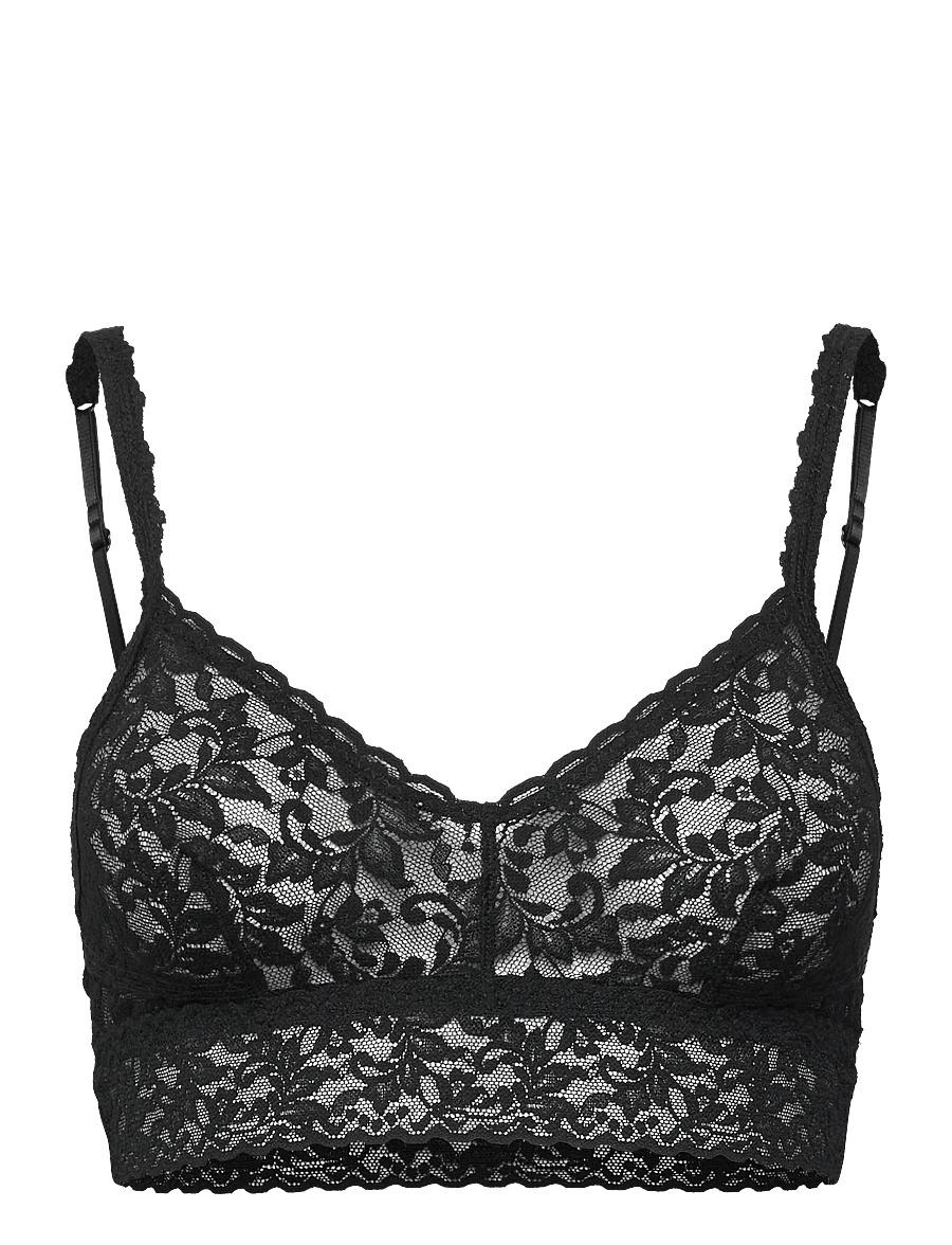 Hanky Panky - Hanky Panky Retro Lace V-Neck Retro Bralette - bralette - black - 1