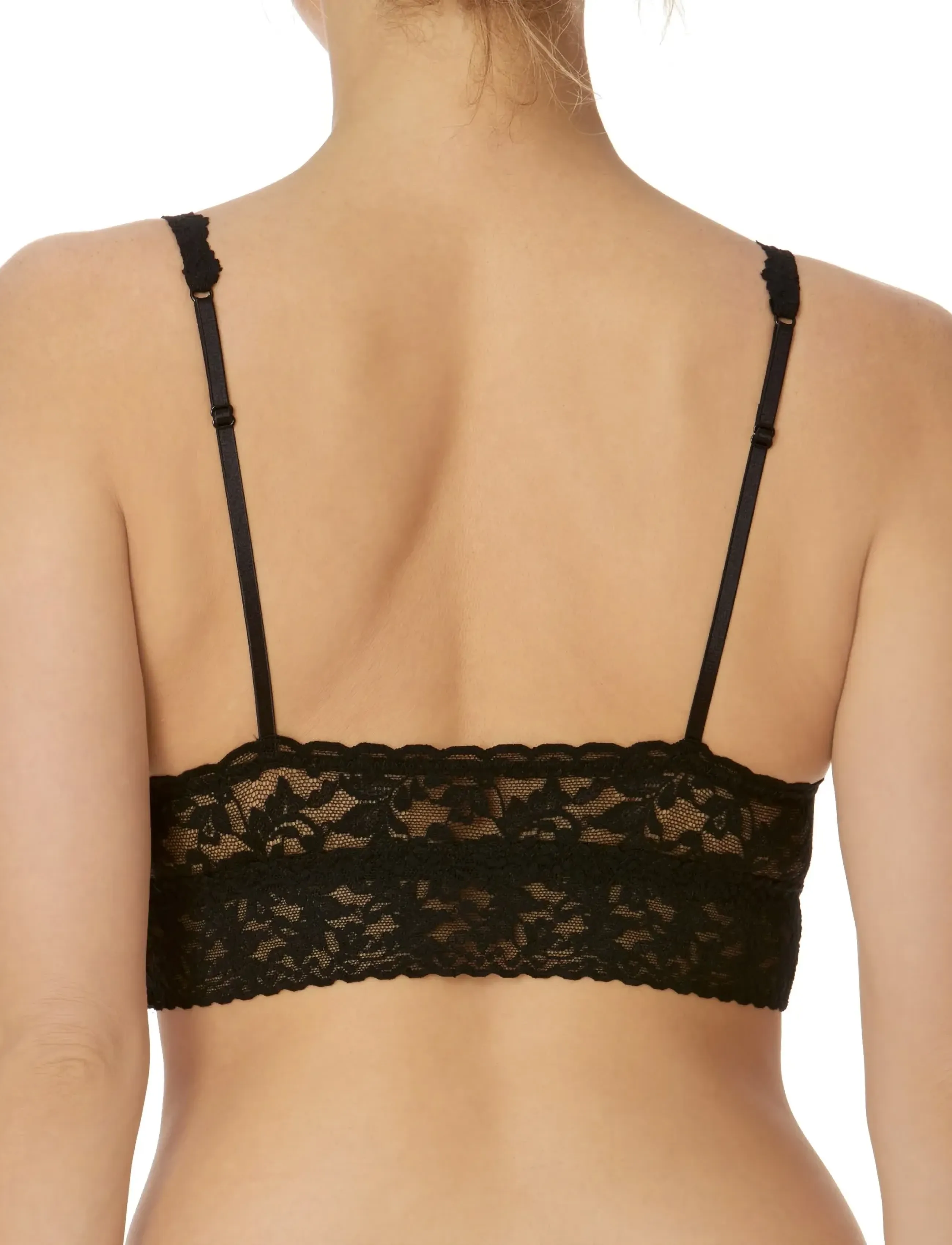 Hanky Panky - Hanky Panky Retro Lace V-Neck Retro Bralette - bralette - black - 3