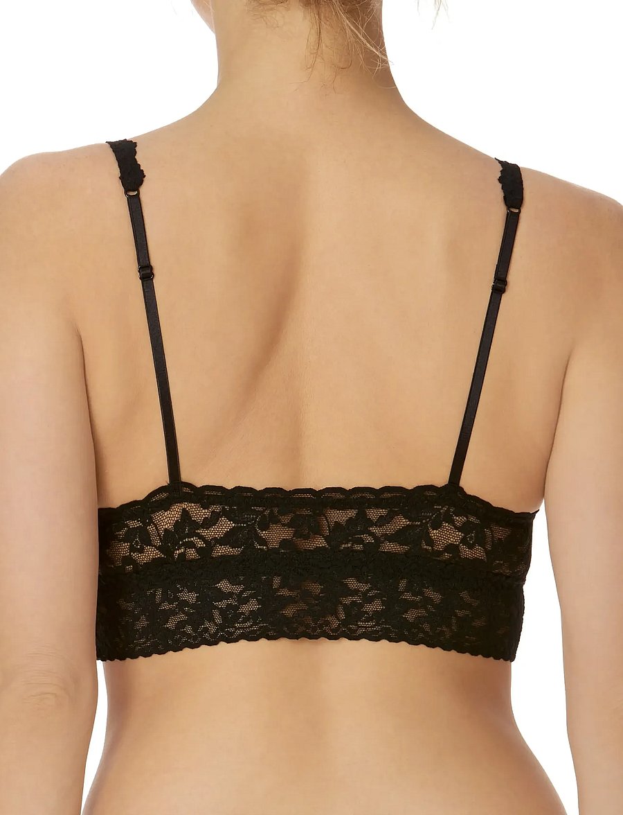 Hanky Panky - Hanky Panky Retro Lace V-Neck Retro Bralette - bralette - black - 3