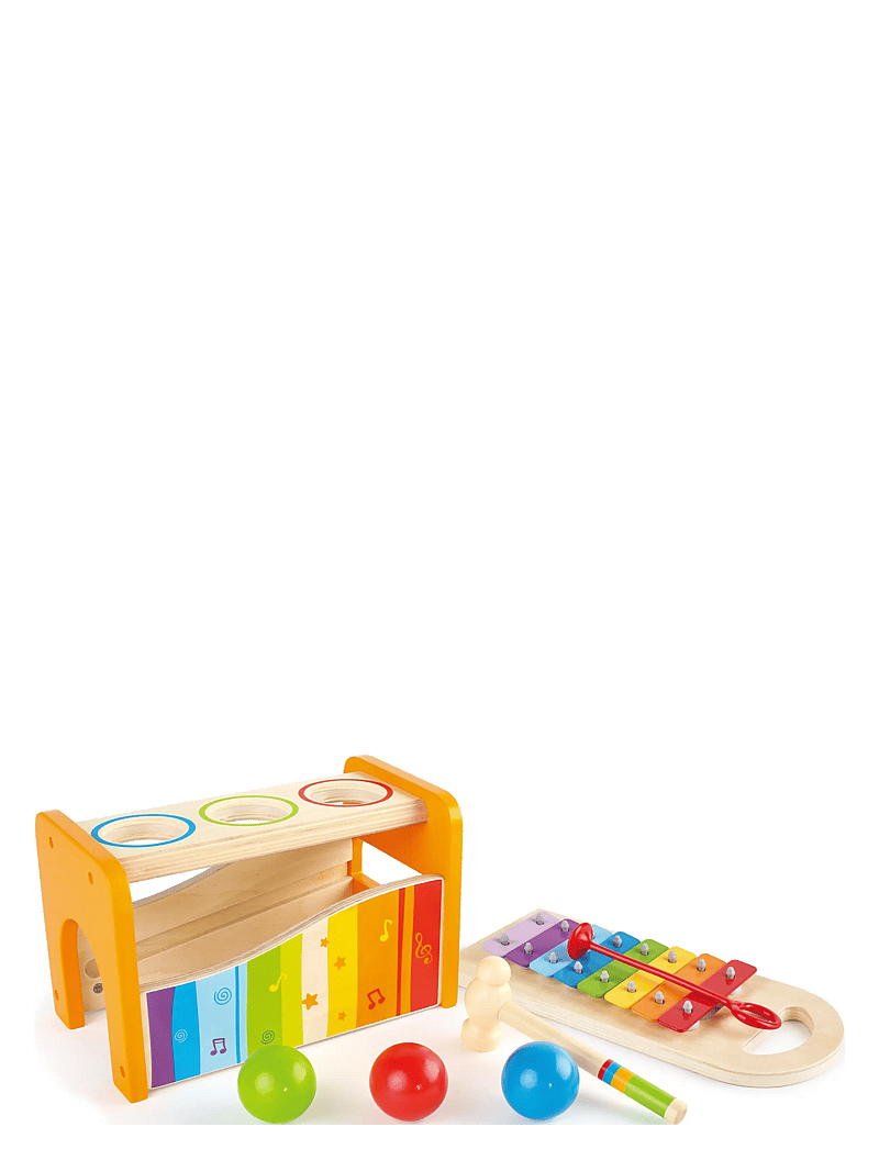 Hape - Hape Pound And Tap Bench - staflanlegir kubbar - multi - 0
