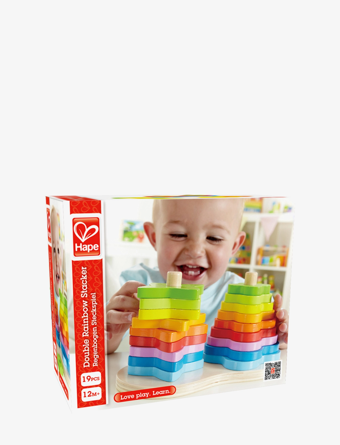 Hape - Hape Double Rainbow Stacker - alhaisimmat hinnat - multi - 1