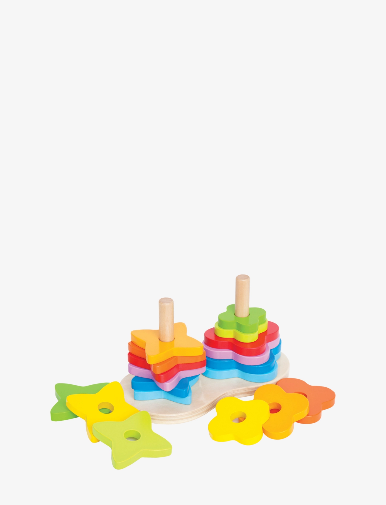 Hape - Hape Double Rainbow Stacker - alhaisimmat hinnat - multi - 3