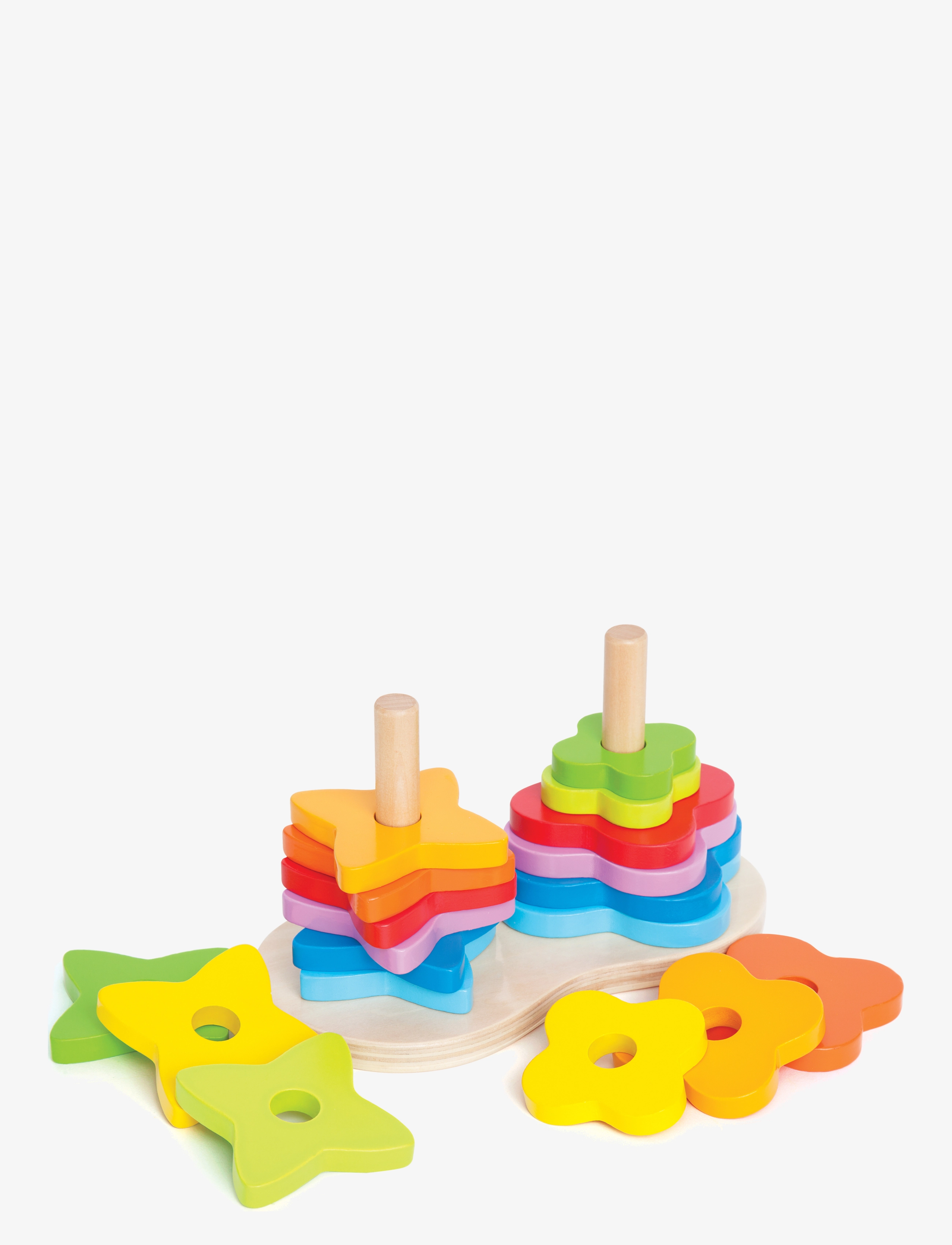 Hape - Hape Double Rainbow Stacker - alhaisimmat hinnat - multi - 2