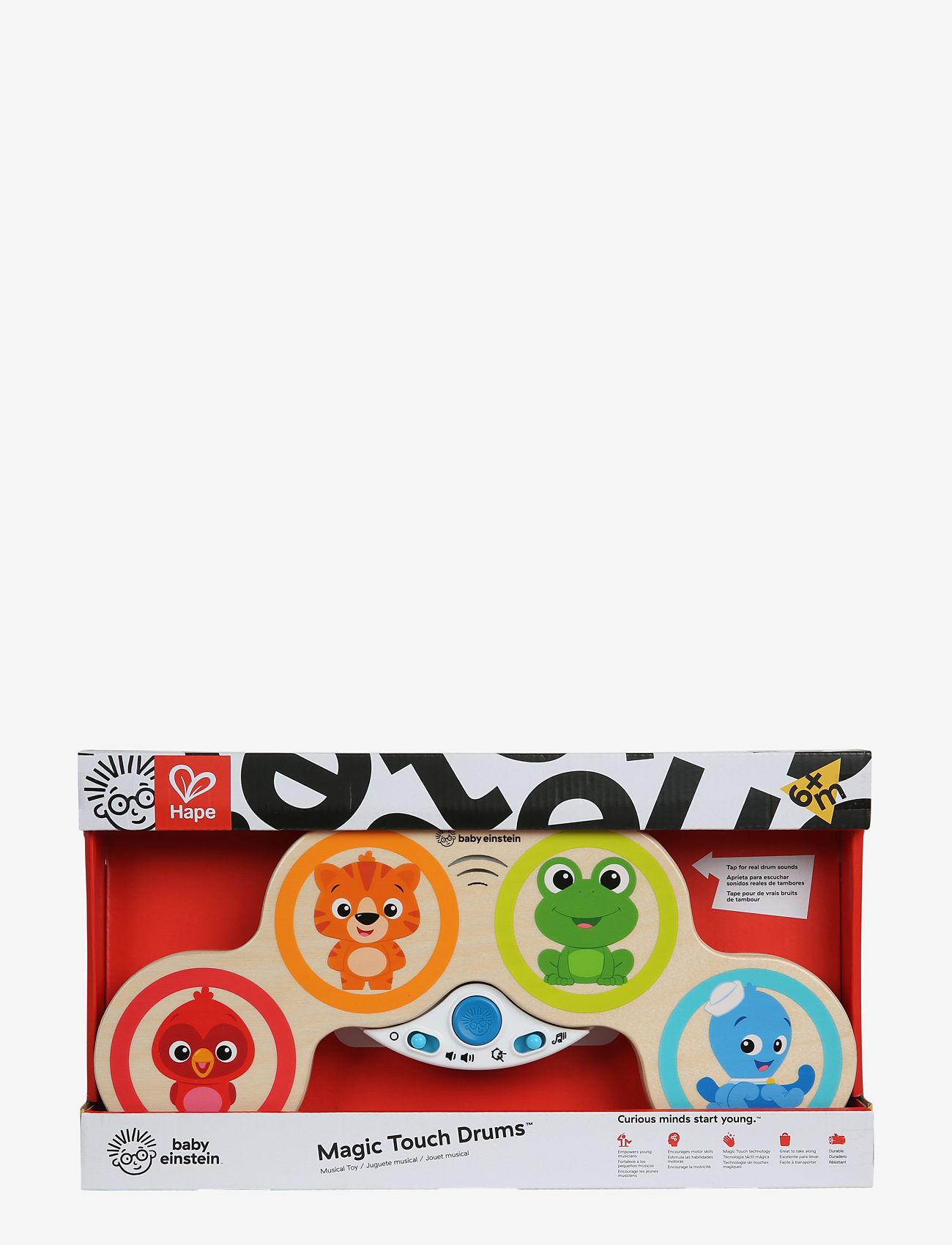 Hape - Hape Baby Einstein Magic Touch Drums - musikinstrument - multi - 1