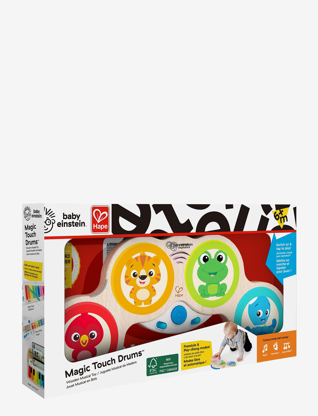 Hape - Hape Baby Einstein Magic Touch Drums - musikinstrument - multi - 3
