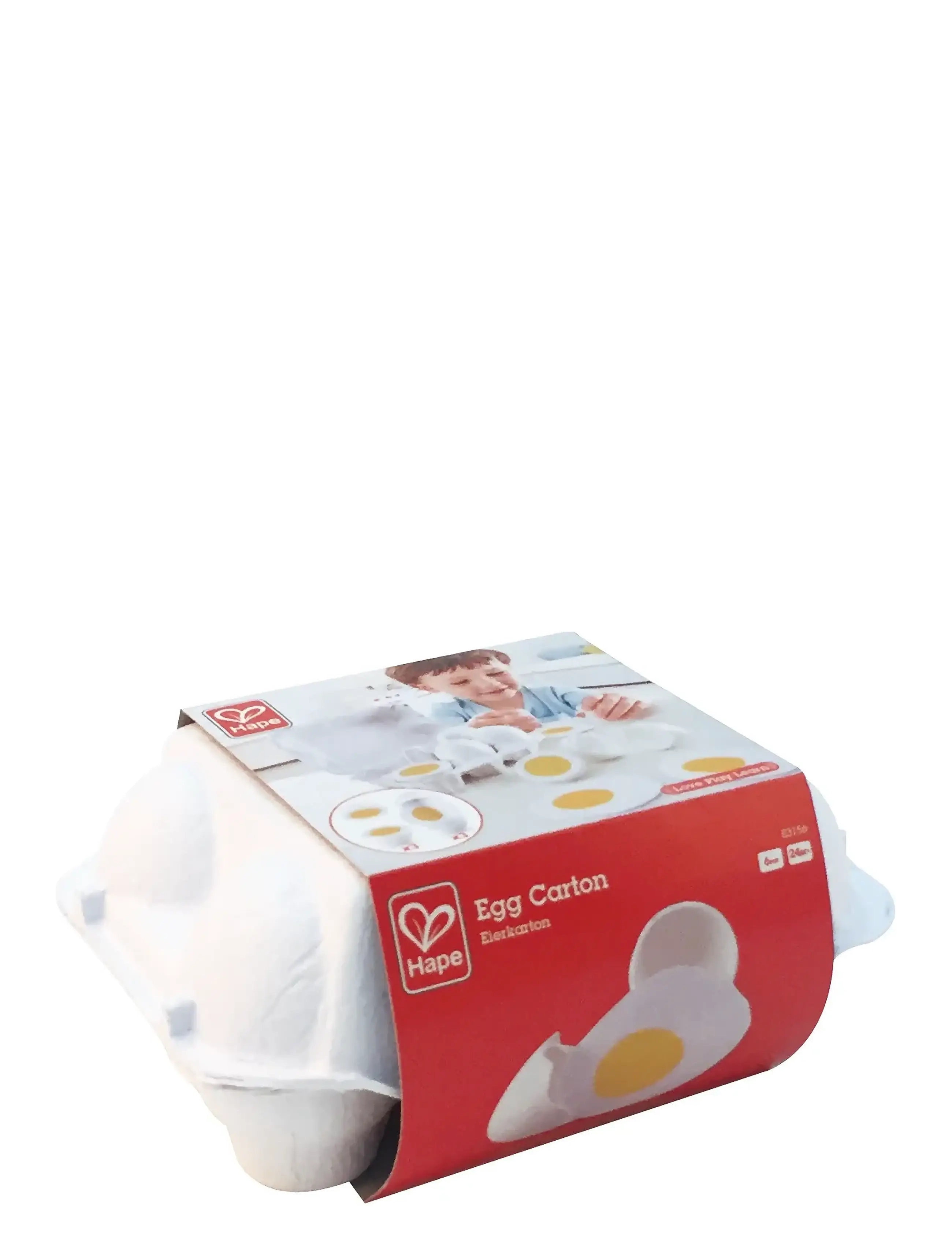 Hape Hape Egg Carton, One Size, White, Legetøjskøkken Og Tilbehør > Legetøjsmad Og -Kager, Børn