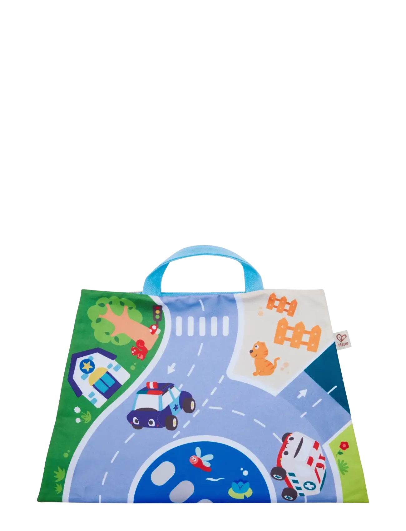 Hape - Hape Pull-Back Plush Car Set - mjuka leksaker - muti - 2