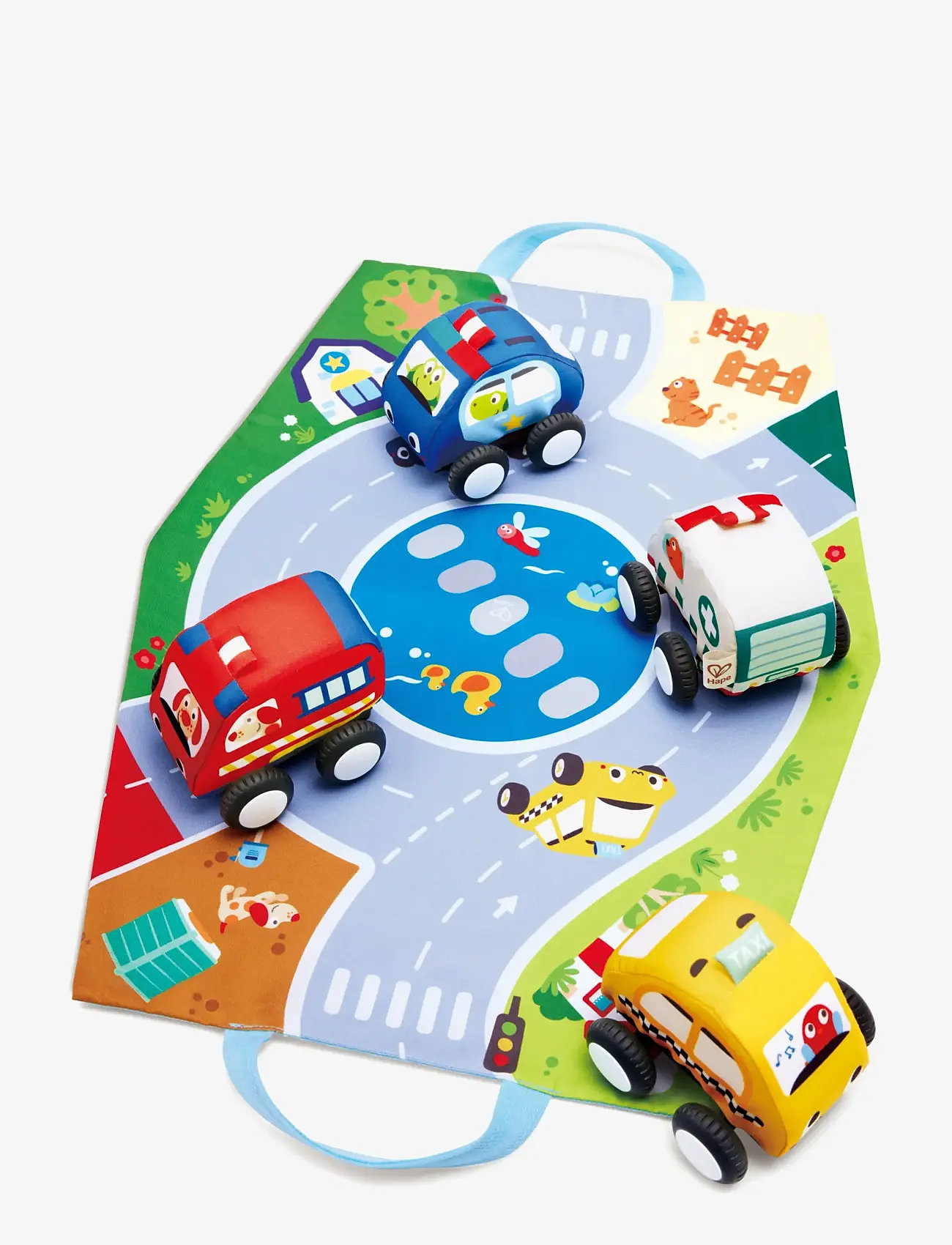 Hape - Hape Pull-Back Plush Car Set - stuffed toys - muti - 3