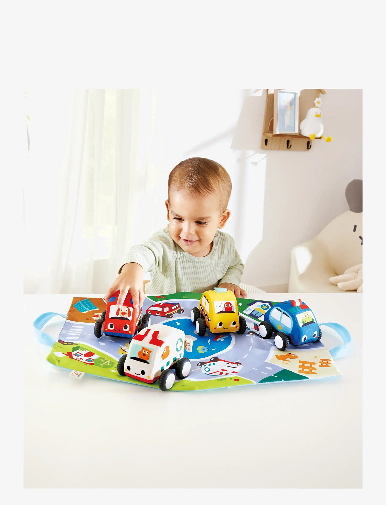 Hape - Hape Pull-Back Plush Car Set - stuffed toys - muti - 5