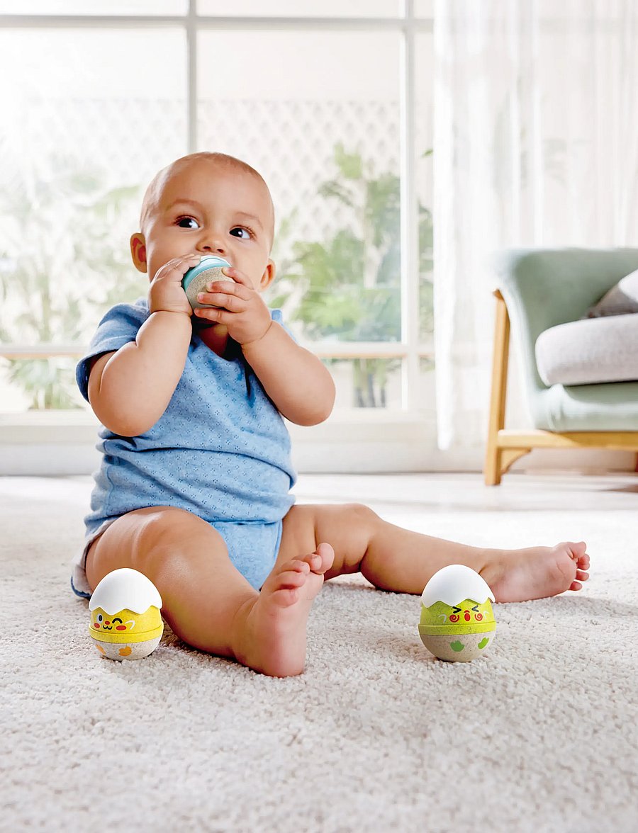 Hape - Hape Wobble Rattle Egg Set - skallror - multi - 3