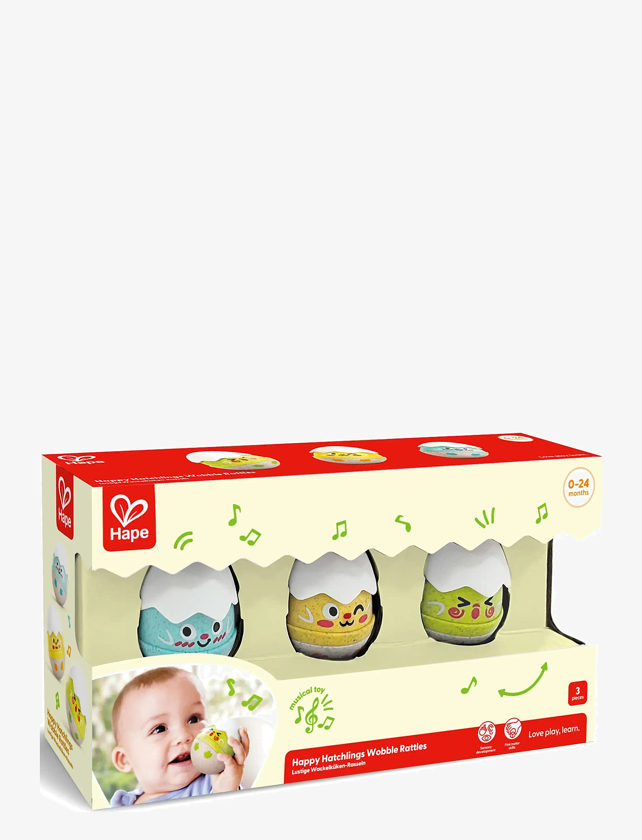 Hape - Hape Wobble Rattle Egg Set - rangler - multi - 2