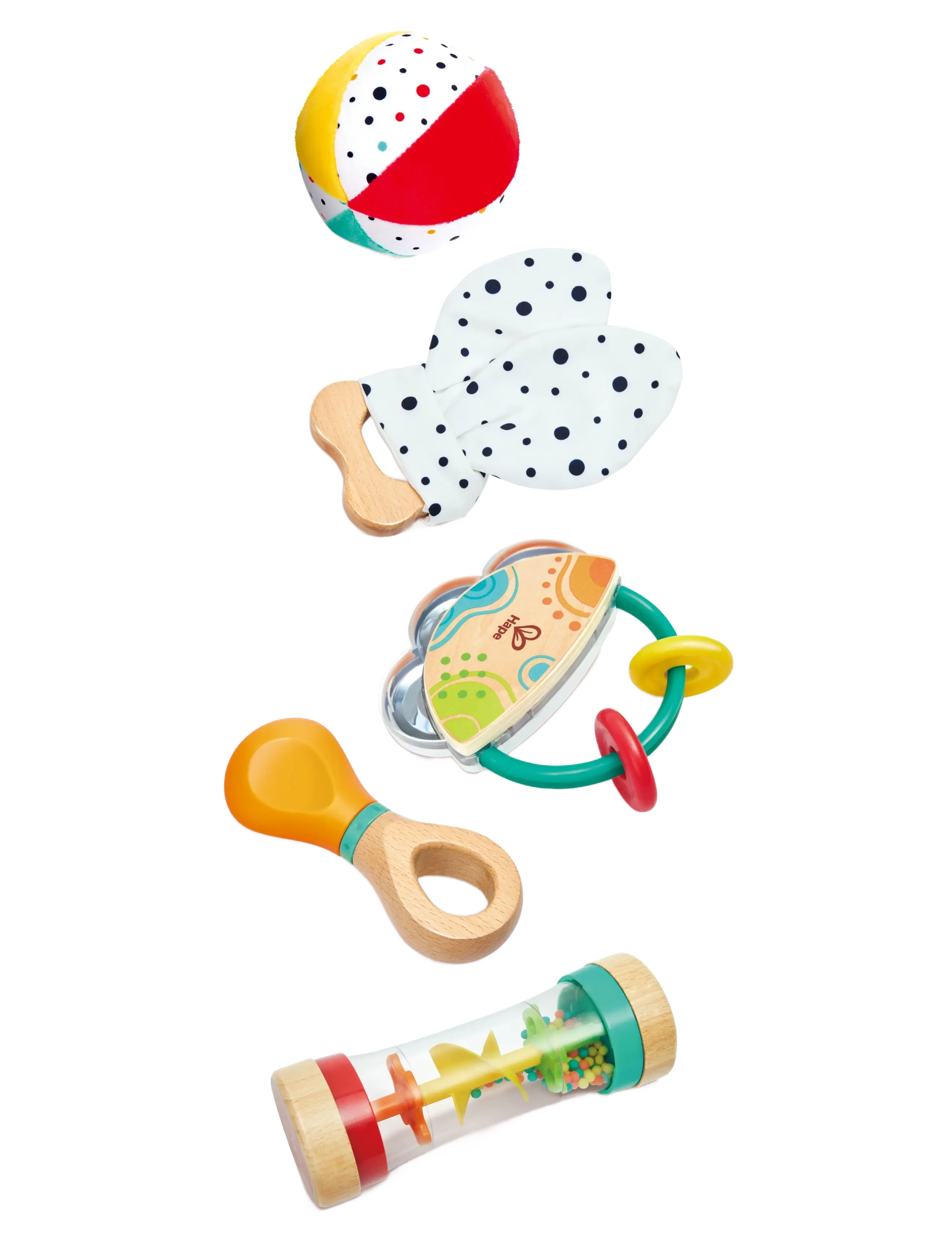 Hape Hape 5 In 1 Baby Sensory Set, One Size, Multi/patterned, Baby Legetøj > Rattles, Børn