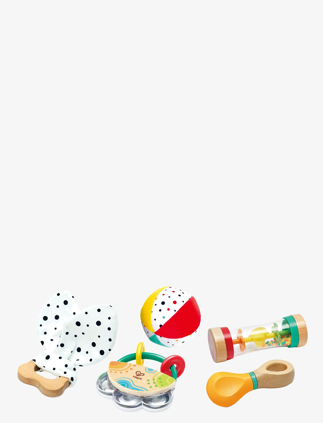 Hape - Hape 5 In 1 Baby Sensory Set - skallror - muti - 3