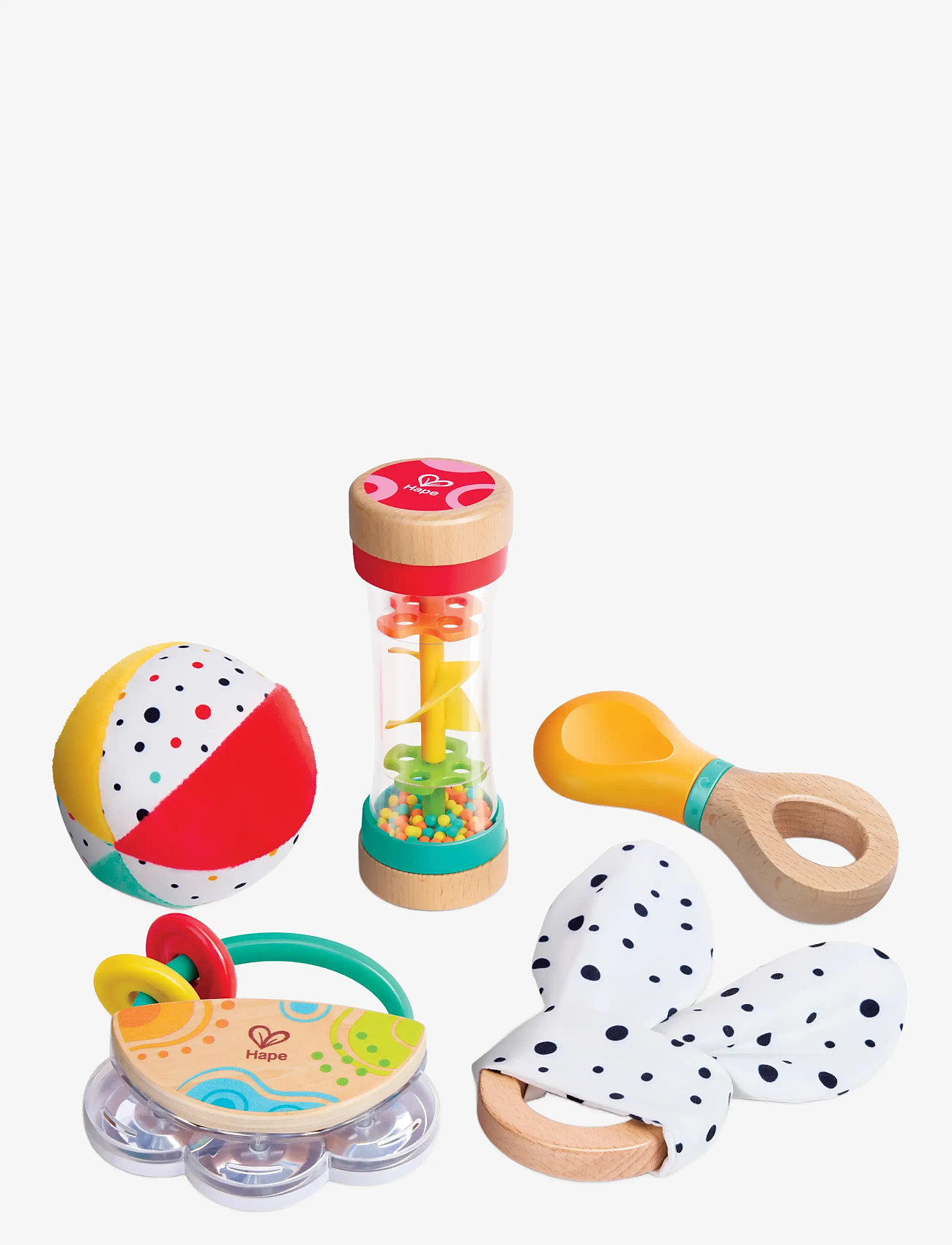 Hape - Hape 5 In 1 Baby Sensory Set - skallror - muti - 4