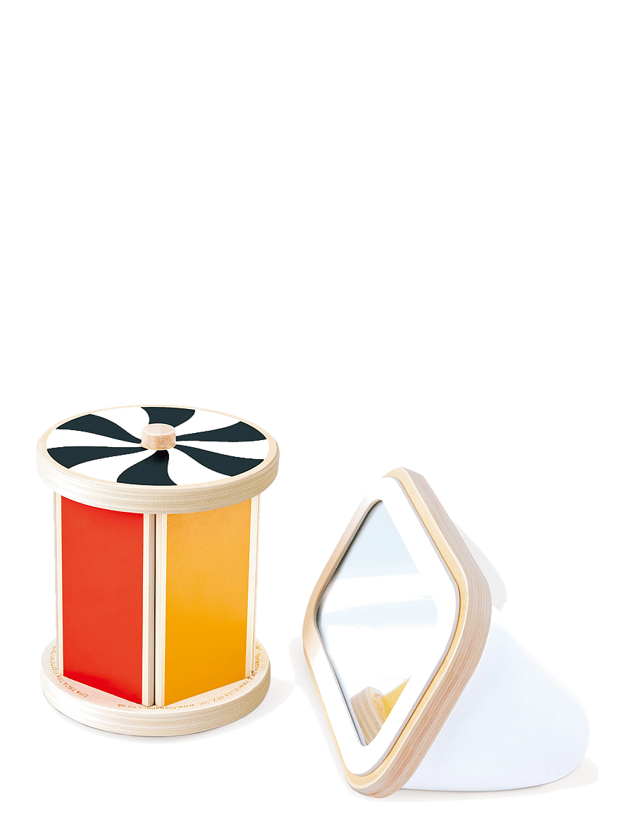 Hape - Hape Spinning Drum With Mirror - interaktiva leksaker - multi - 3