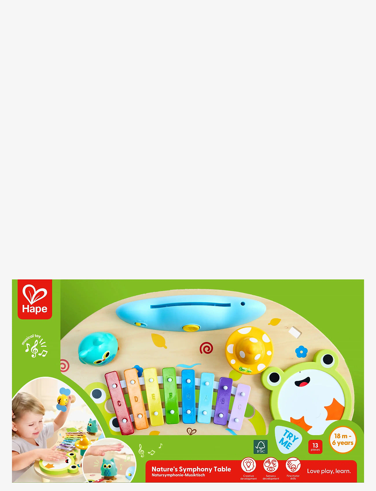 Hape - Hape Nature'S Symphony Table - interaktivt legetøj - muti - 0