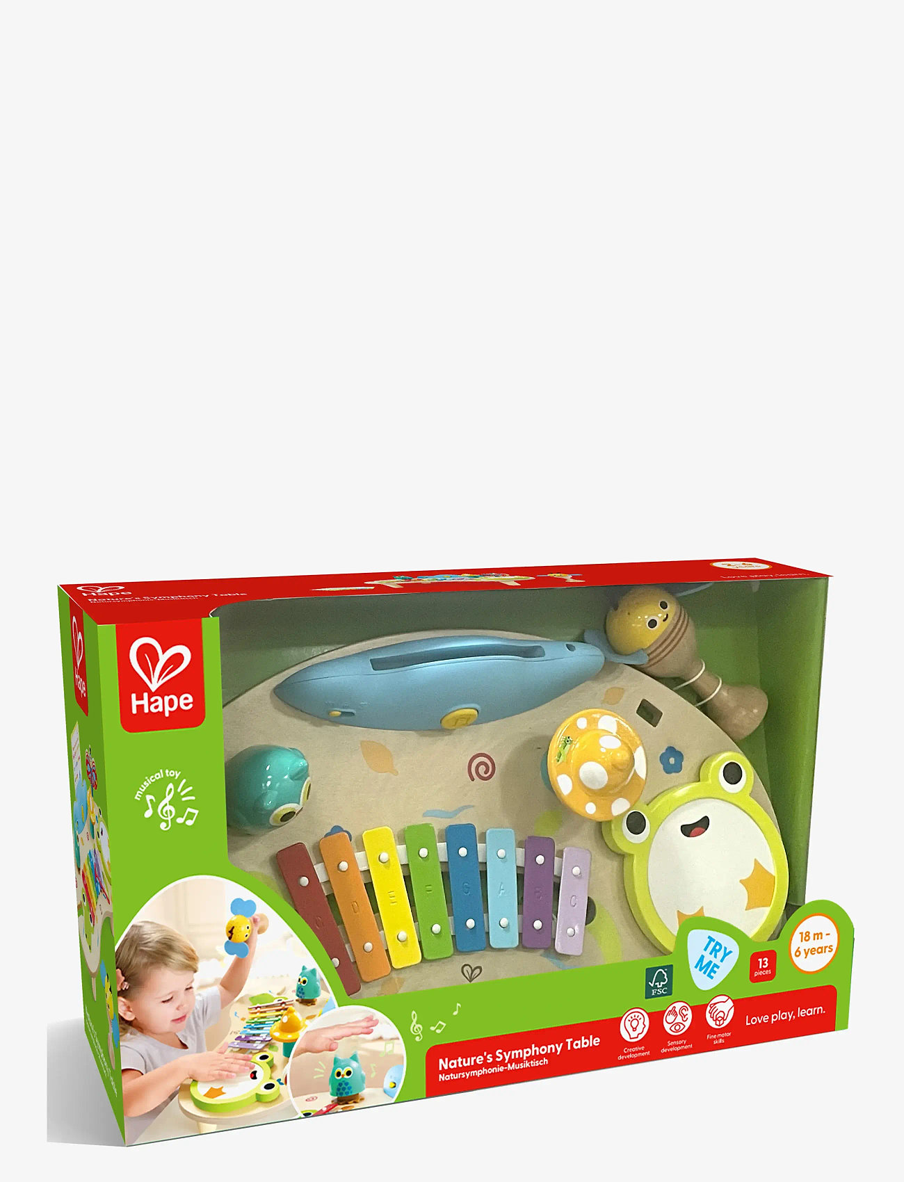 Hape - Hape Nature'S Symphony Table - interaktivt legetøj - muti - 1