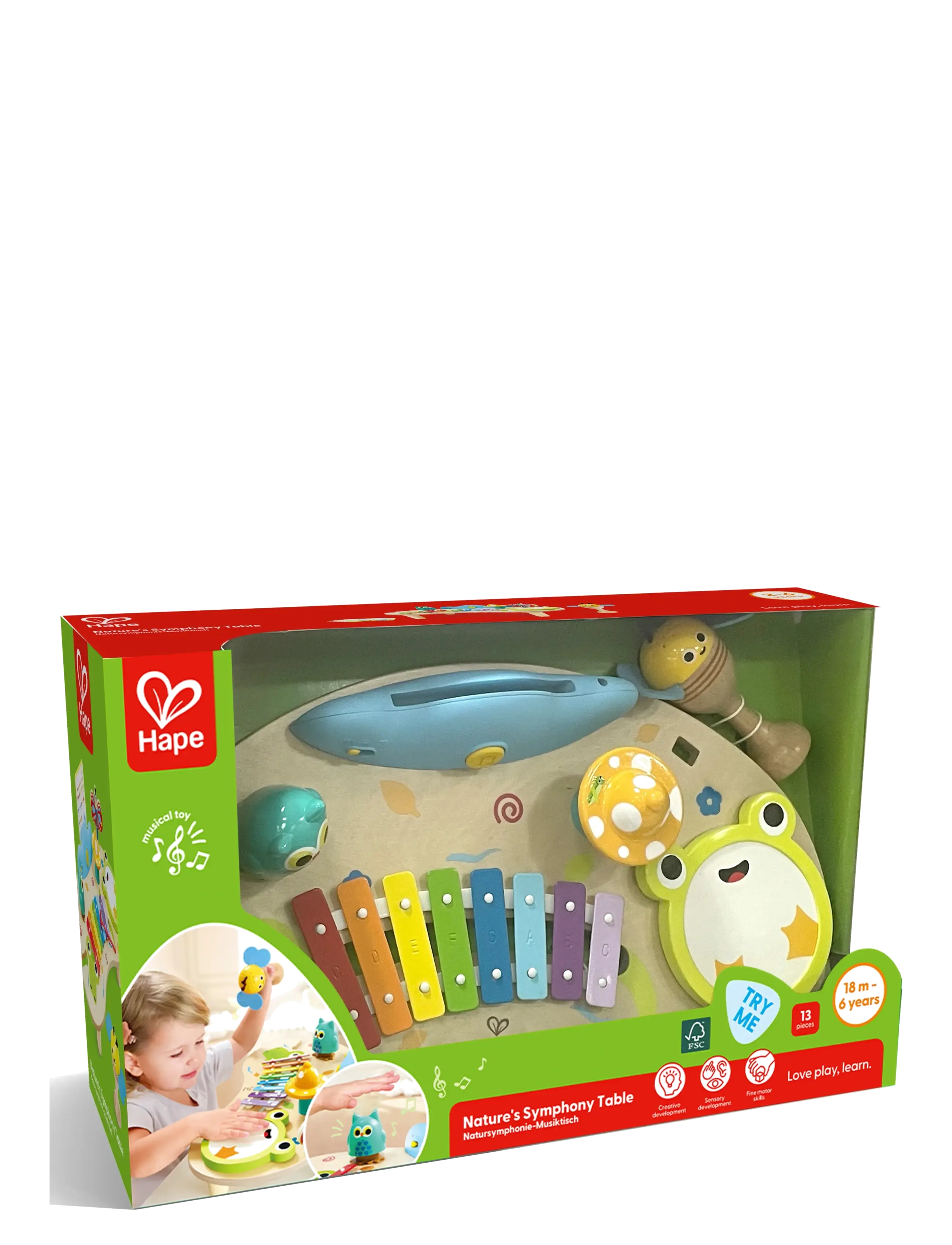 Hape - Hape Nature'S Symphony Table - interaktiva leksaker - muti - 1
