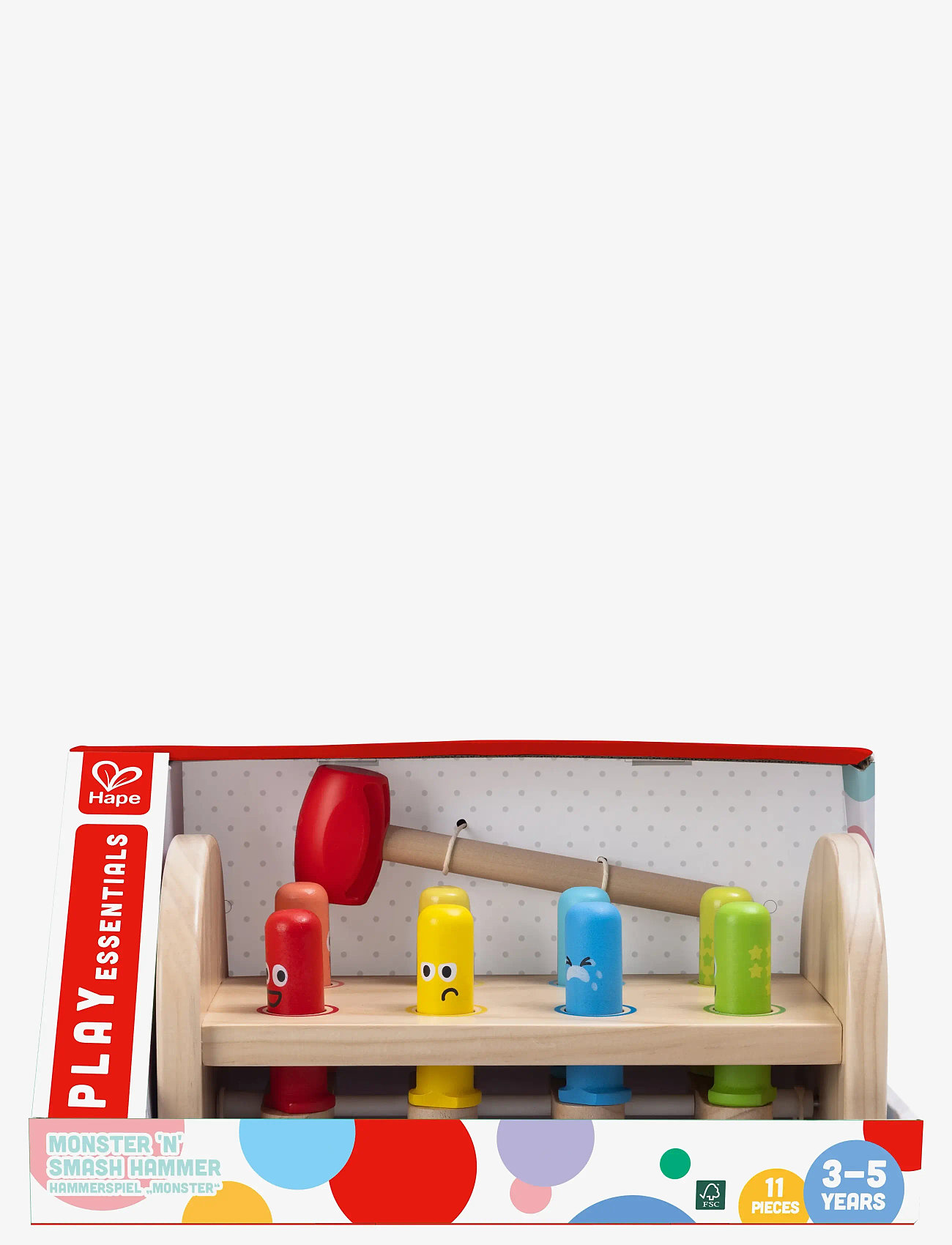 Hape - Hape Rainbow Hammer Bench - hammerbrætter - muti - 0