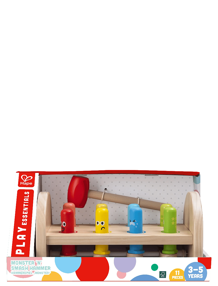 Hape - Hape Rainbow Hammer Bench - bultbrädor - muti - 0