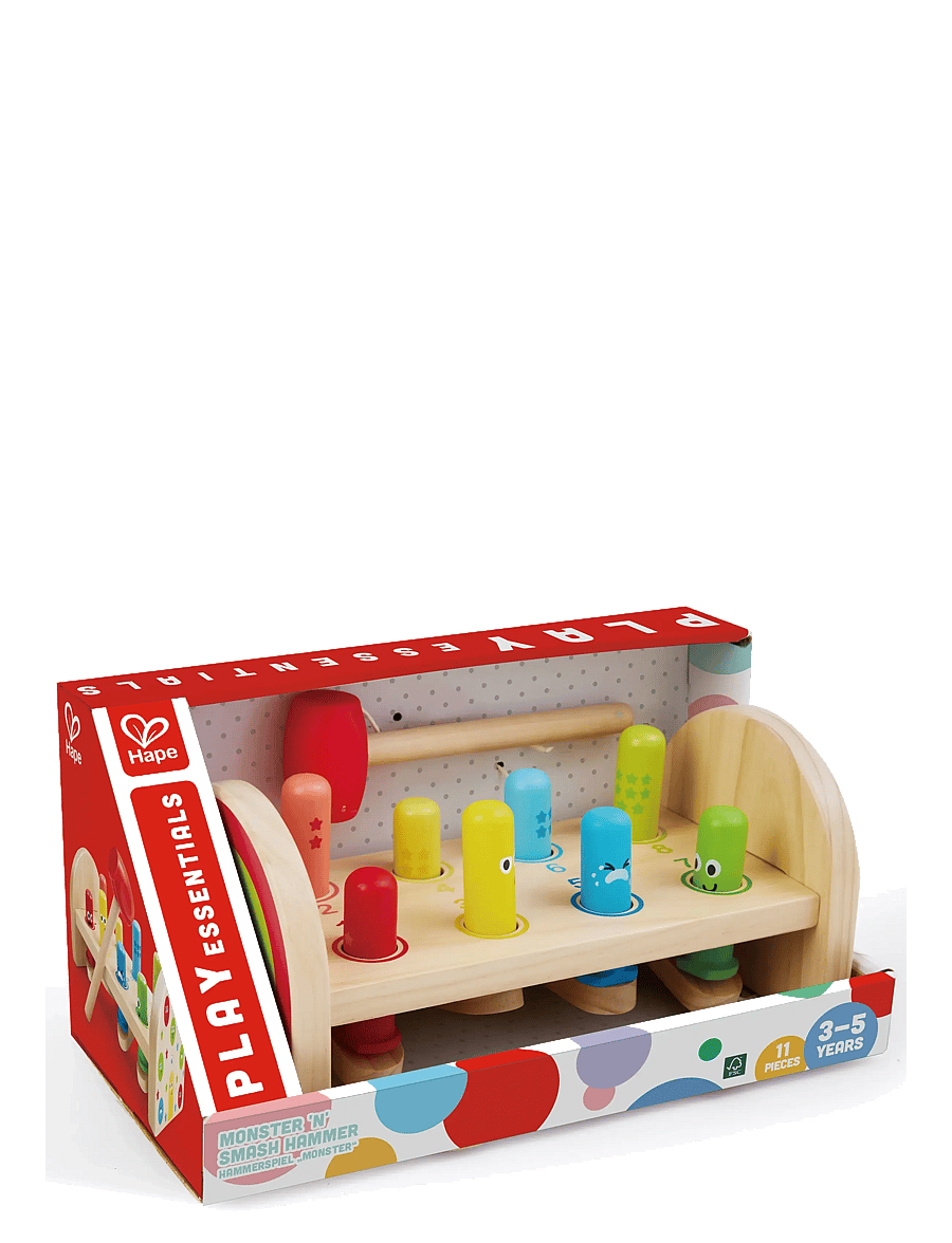 Hape - Hape Rainbow Hammer Bench - bultbrädor - muti - 1