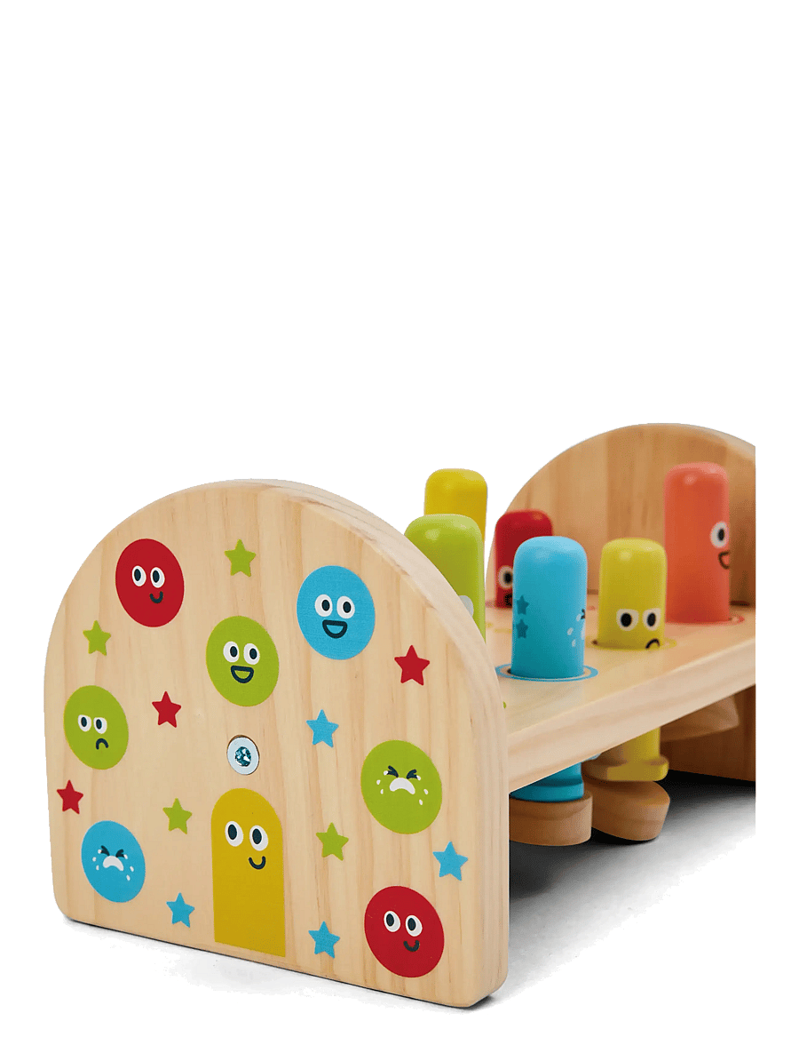 Hape - Hape Rainbow Hammer Bench - bultbrädor - muti - 4