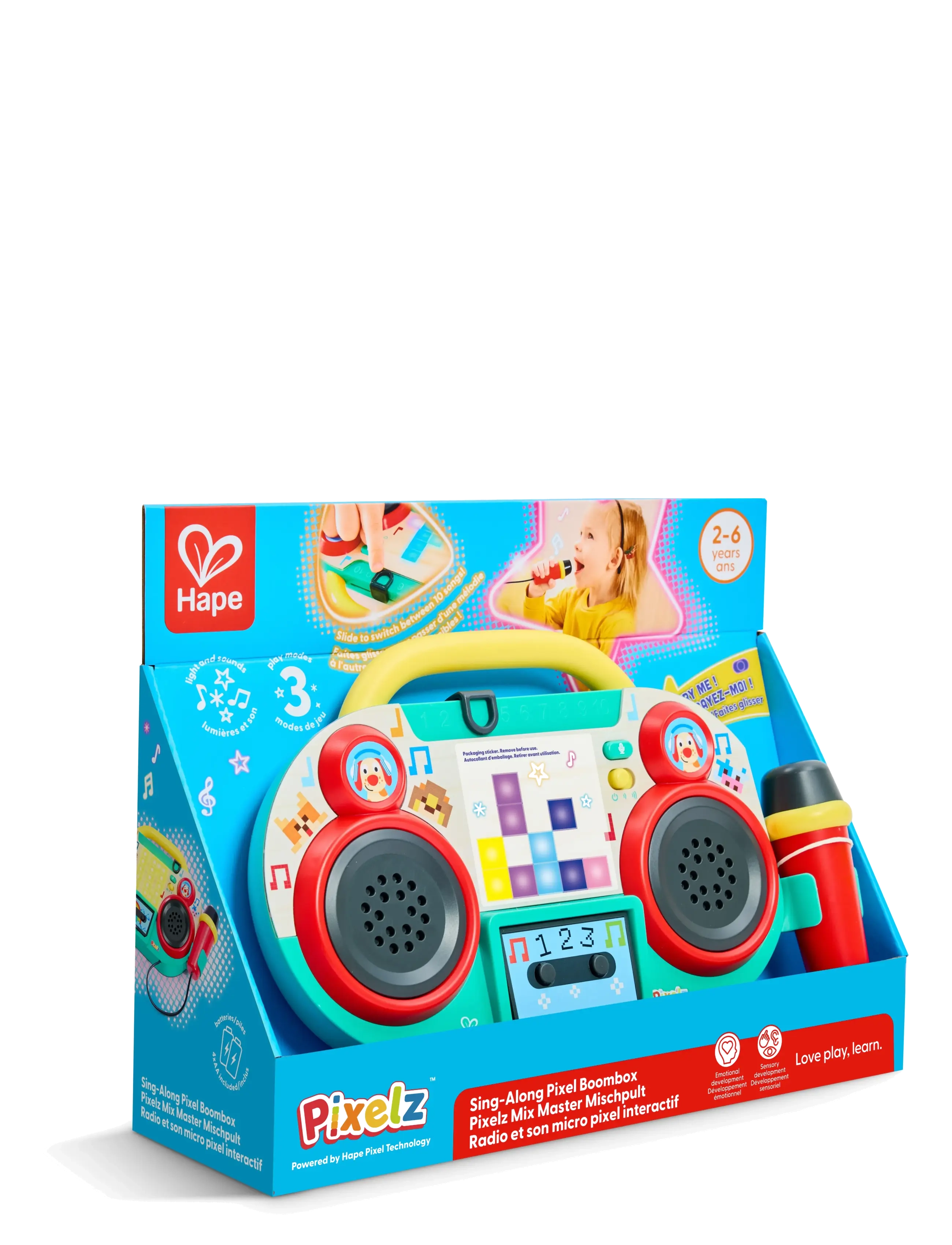 Hape - Hape Pixelz Boom Box - julklappar under 500kr - multi - 5