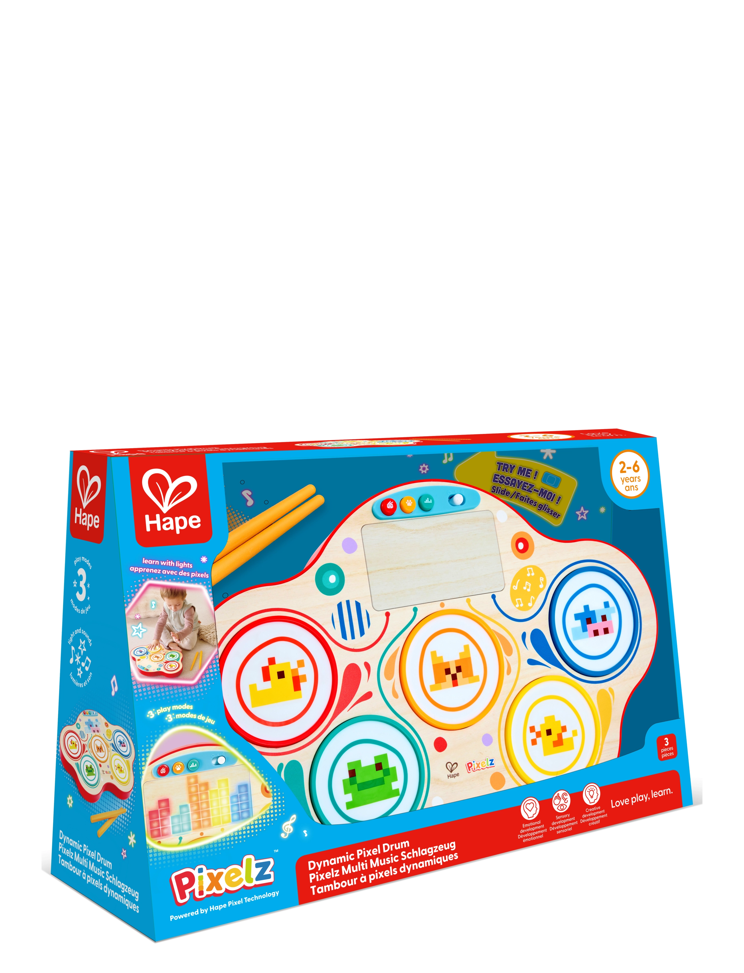 Hape Hape Pixelz Dynamic Drum - Julklappar - MULTI / multi