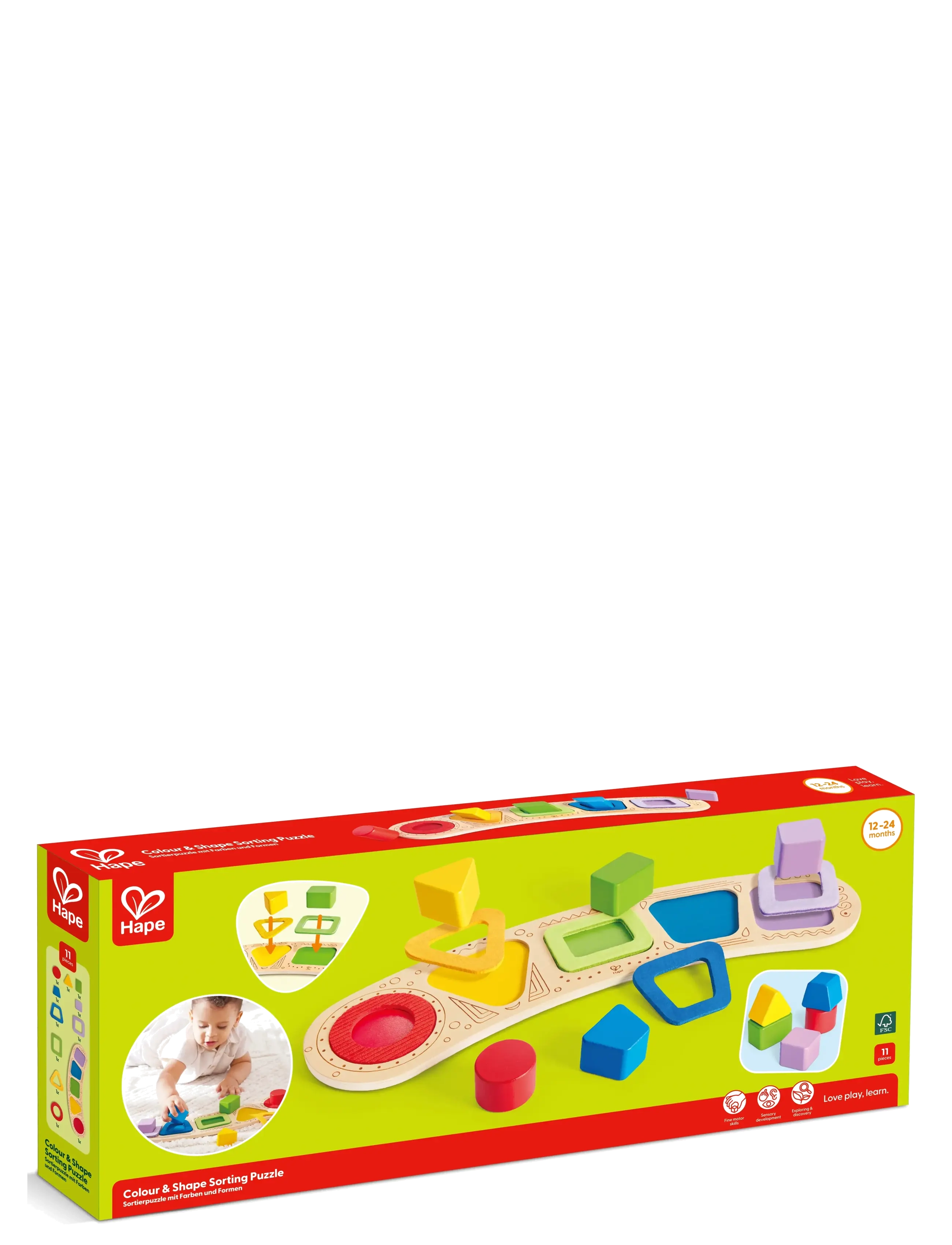 Hape - Hape Toddler Shape Puzzle - pinnapúsl - muti - 1