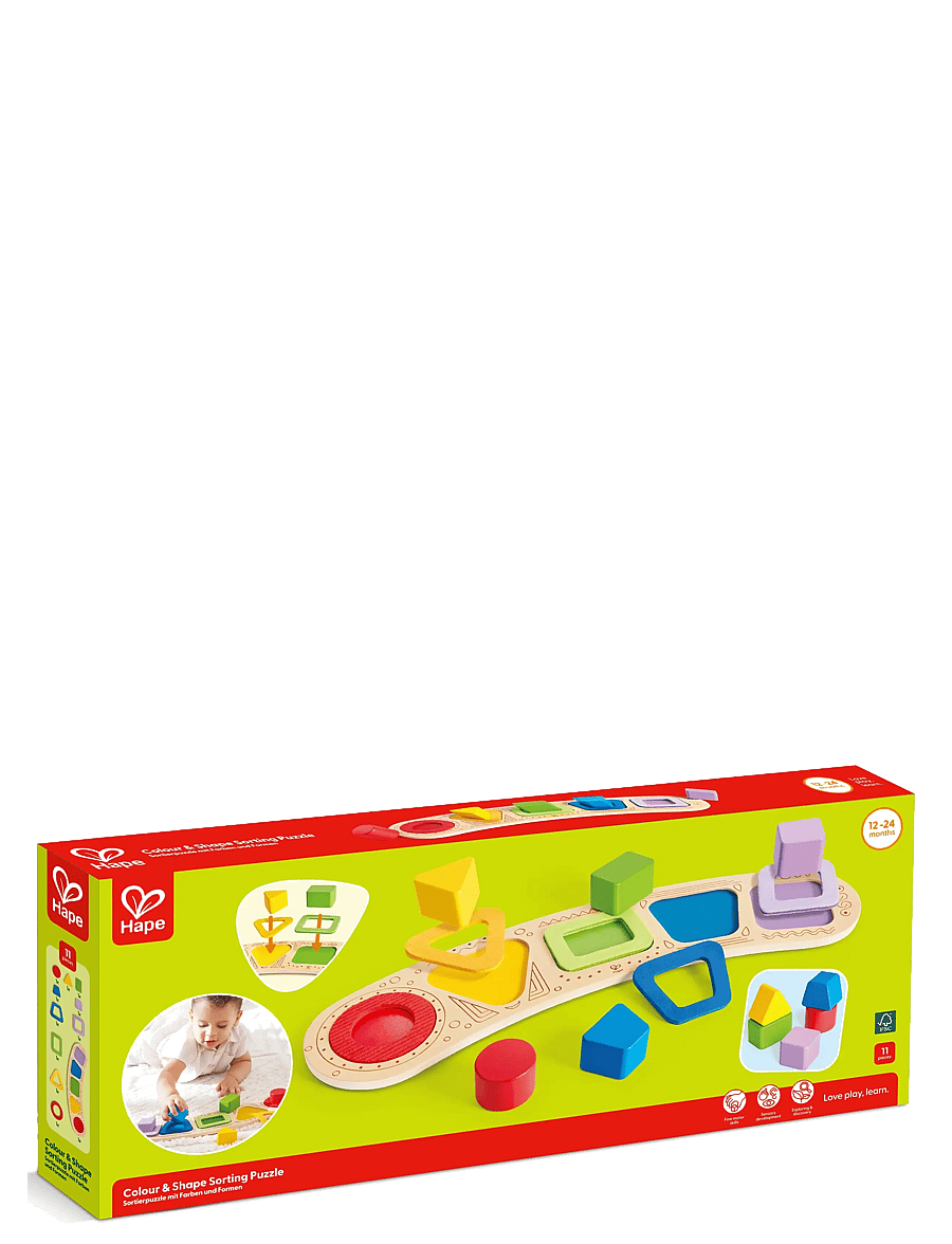 Hape - Hape Toddler Shape Puzzle - knoppussel - muti - 1