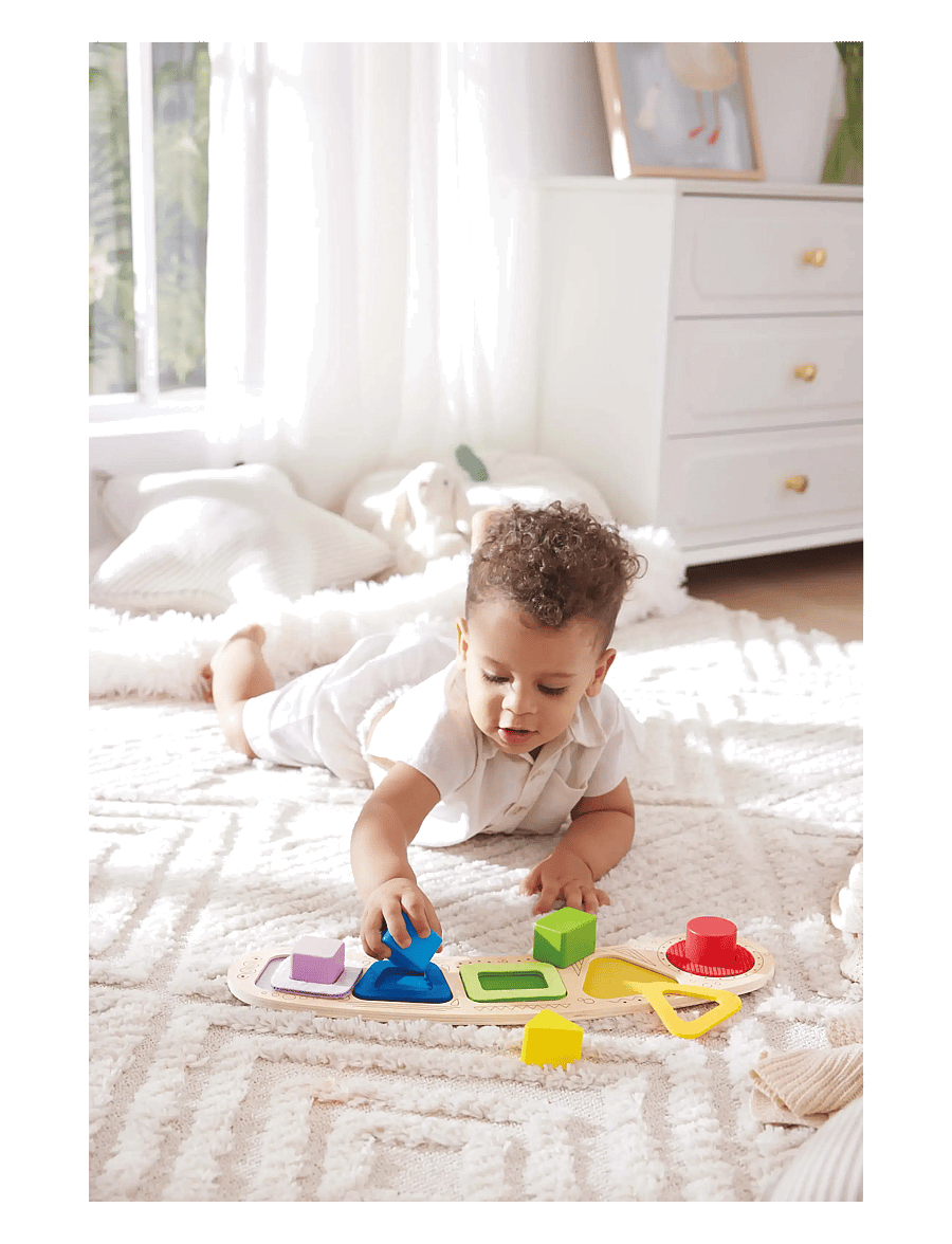 Hape - Hape Toddler Shape Puzzle - knoppussel - muti - 4