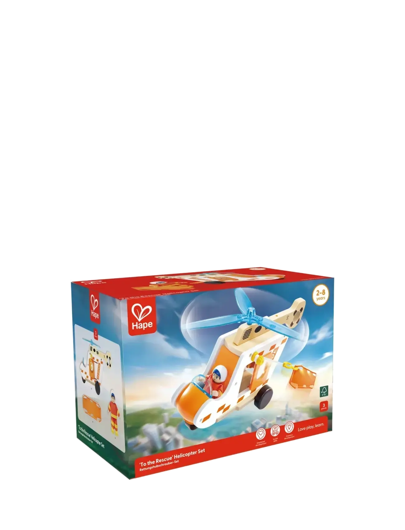 Hape Hape Rescue Helicopter - Leksaksfordon - MULTI / multi