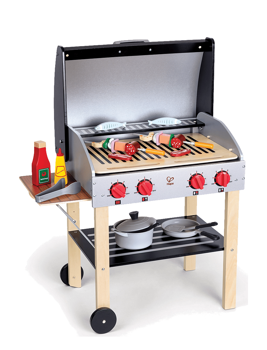 Hape - Hape Gourmet Grill With Food Playset - legekøkkener - multi - 1