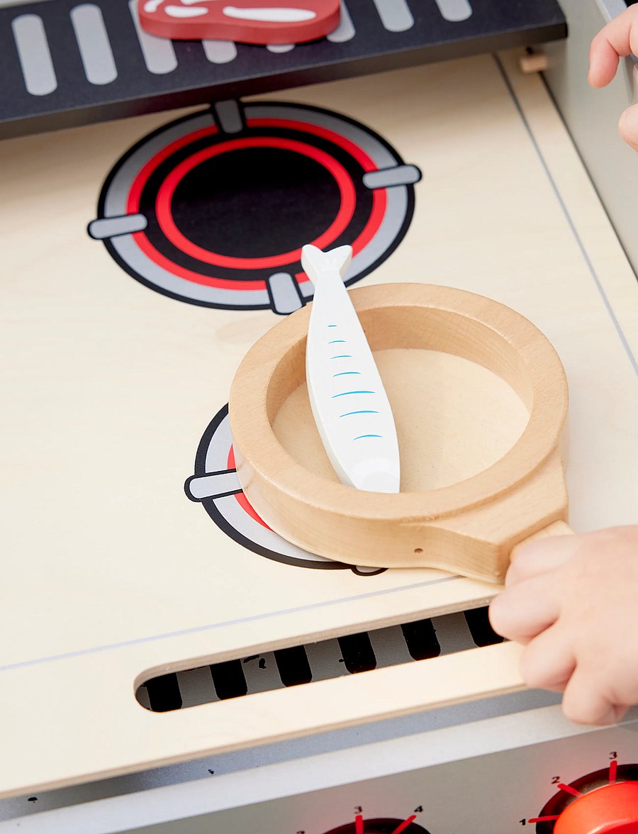 Hape - Hape Gourmet Grill With Food Playset - legekøkkener - multi - 0