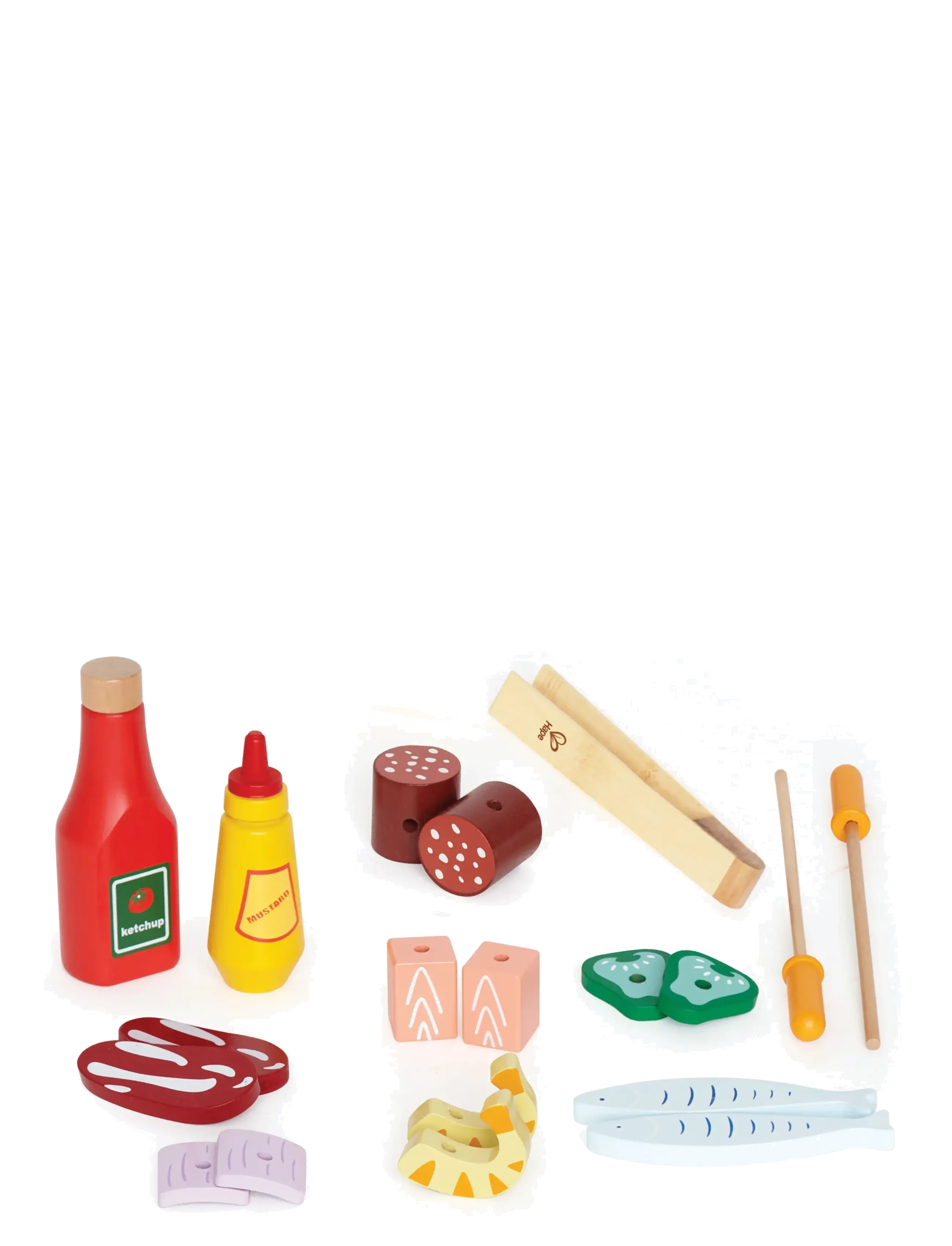 Hape - Hape Gourmet Grill With Food Playset - legekøkkener - multi - 4