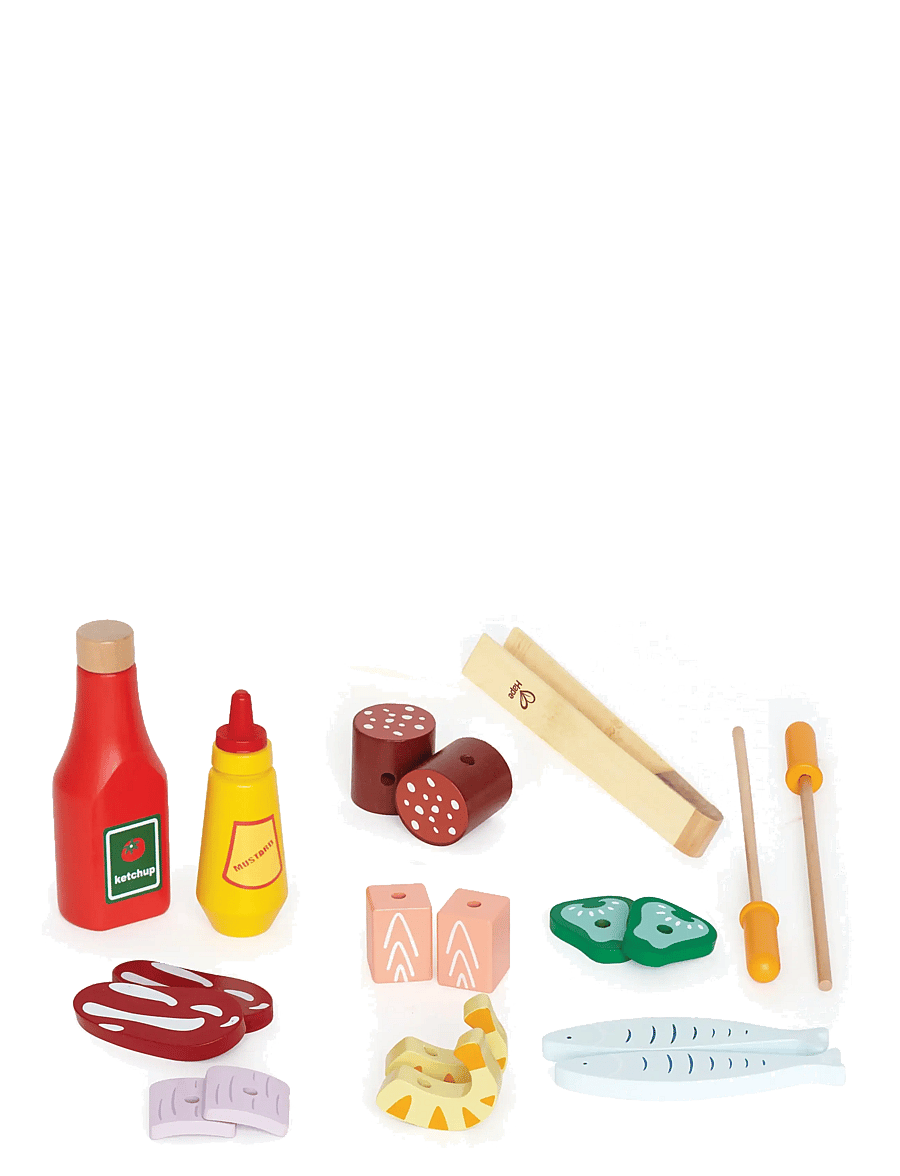 Hape - Hape Gourmet Grill With Food Playset - legekøkkener - multi - 4
