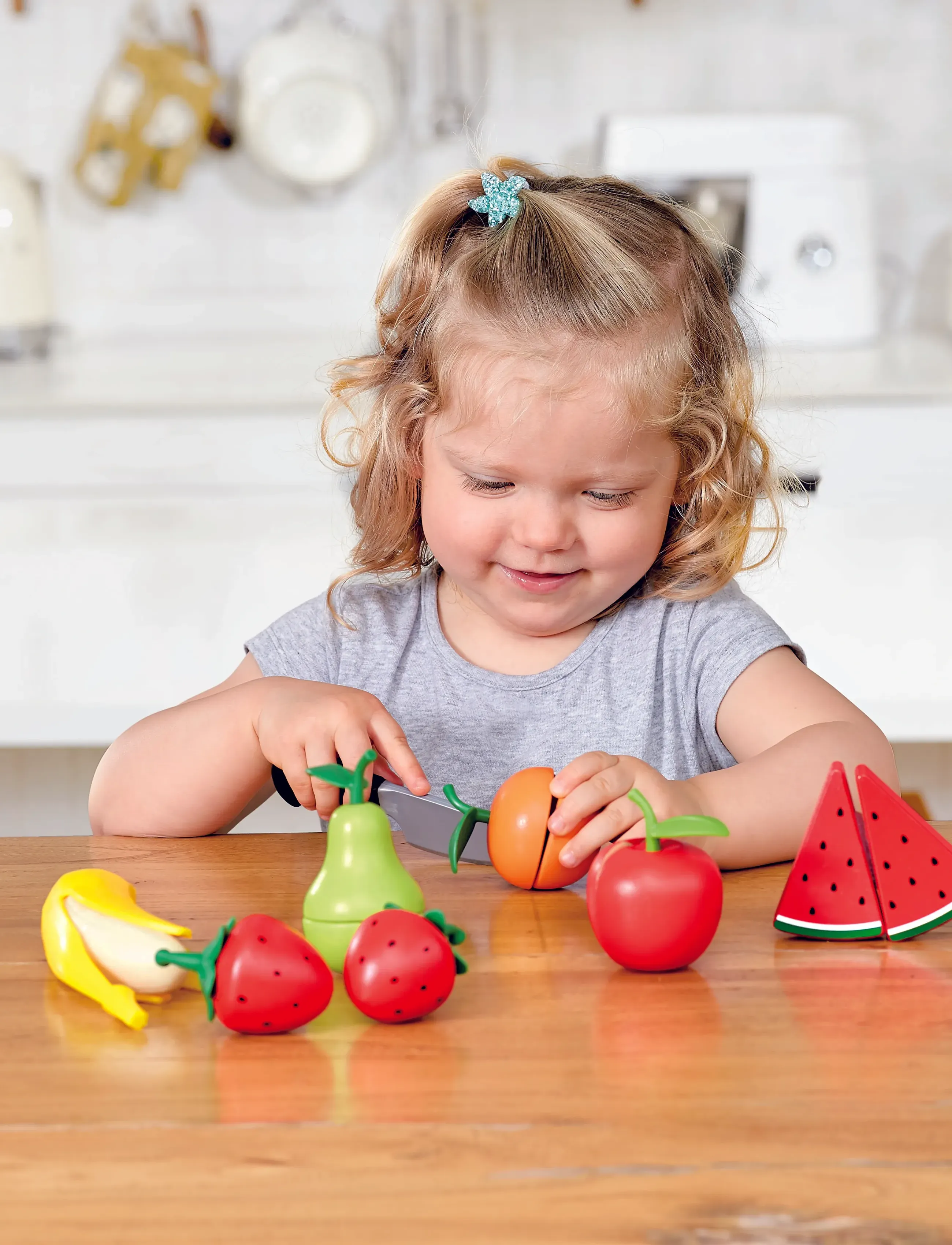 Hape - Hape Healthy Fruit Playset - lekemat & lekekaker - multi - 5