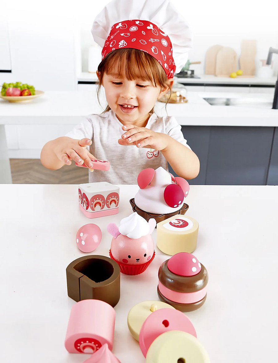 Hape - Hape Strawberry Dessert - tilbehør til legekøkkener - multi - 4